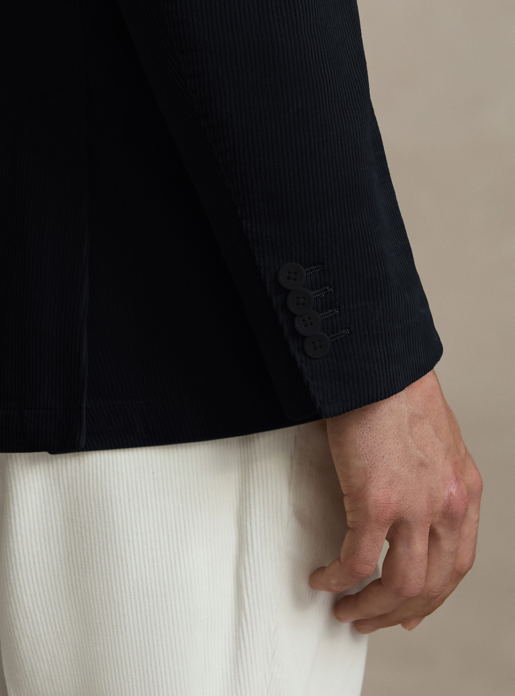 Giacca in velluto di cotone, BLU NAVY