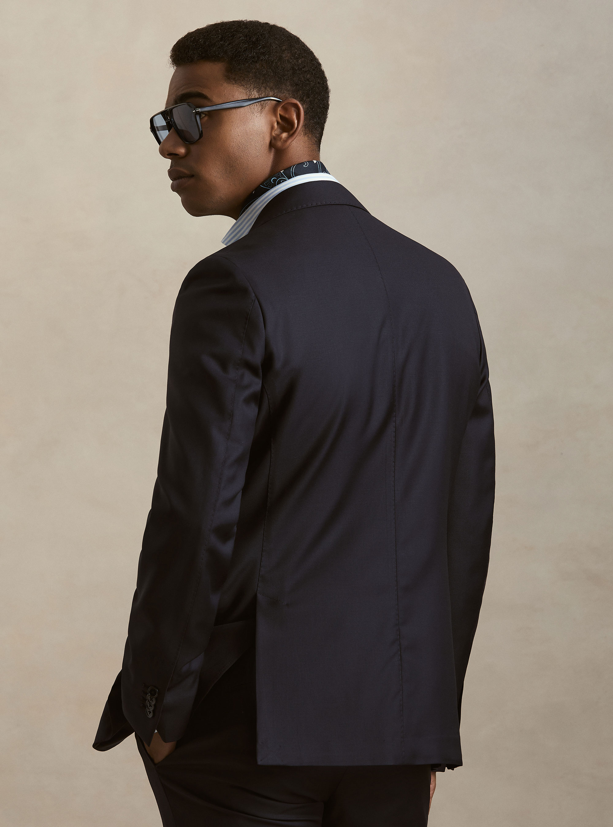 Giacca per abito in pura lana Vitale Barberis Canonico, BLU NAVY
