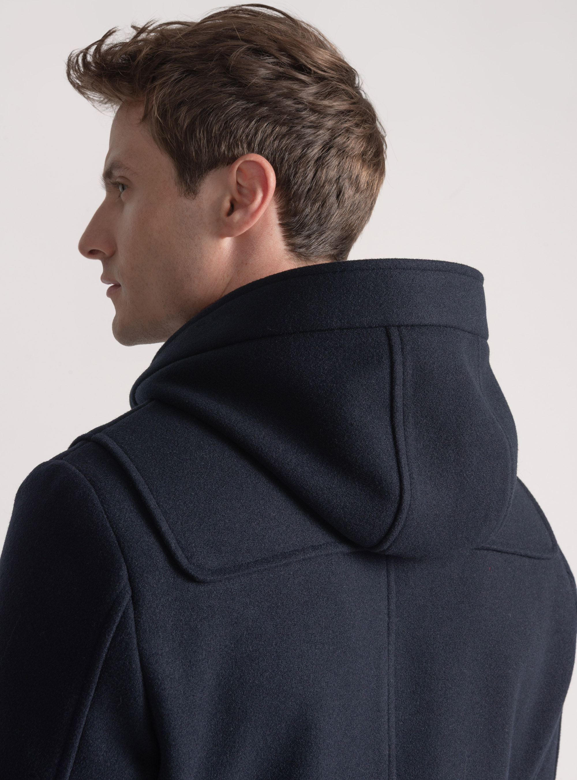 Montgomery basico in misto lana, BLU NAVY
