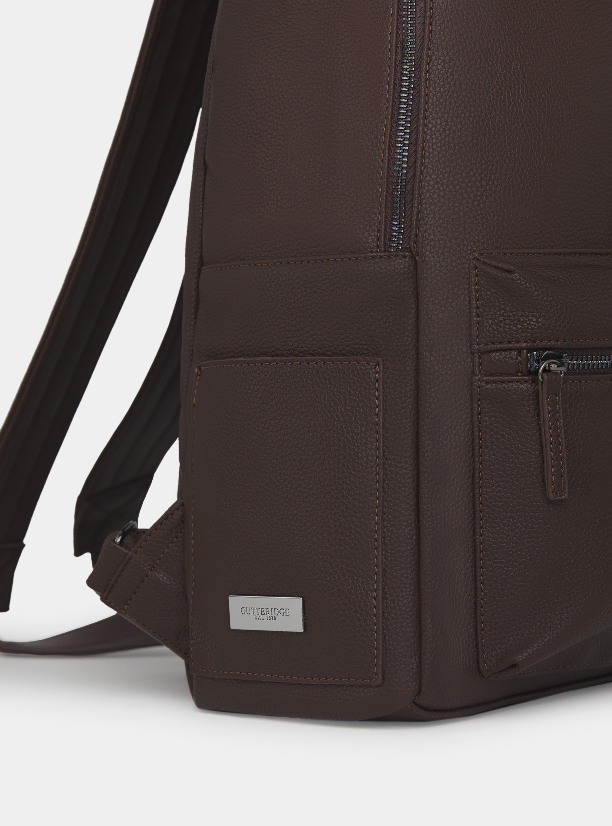 Zaino con tasche, MARRONE