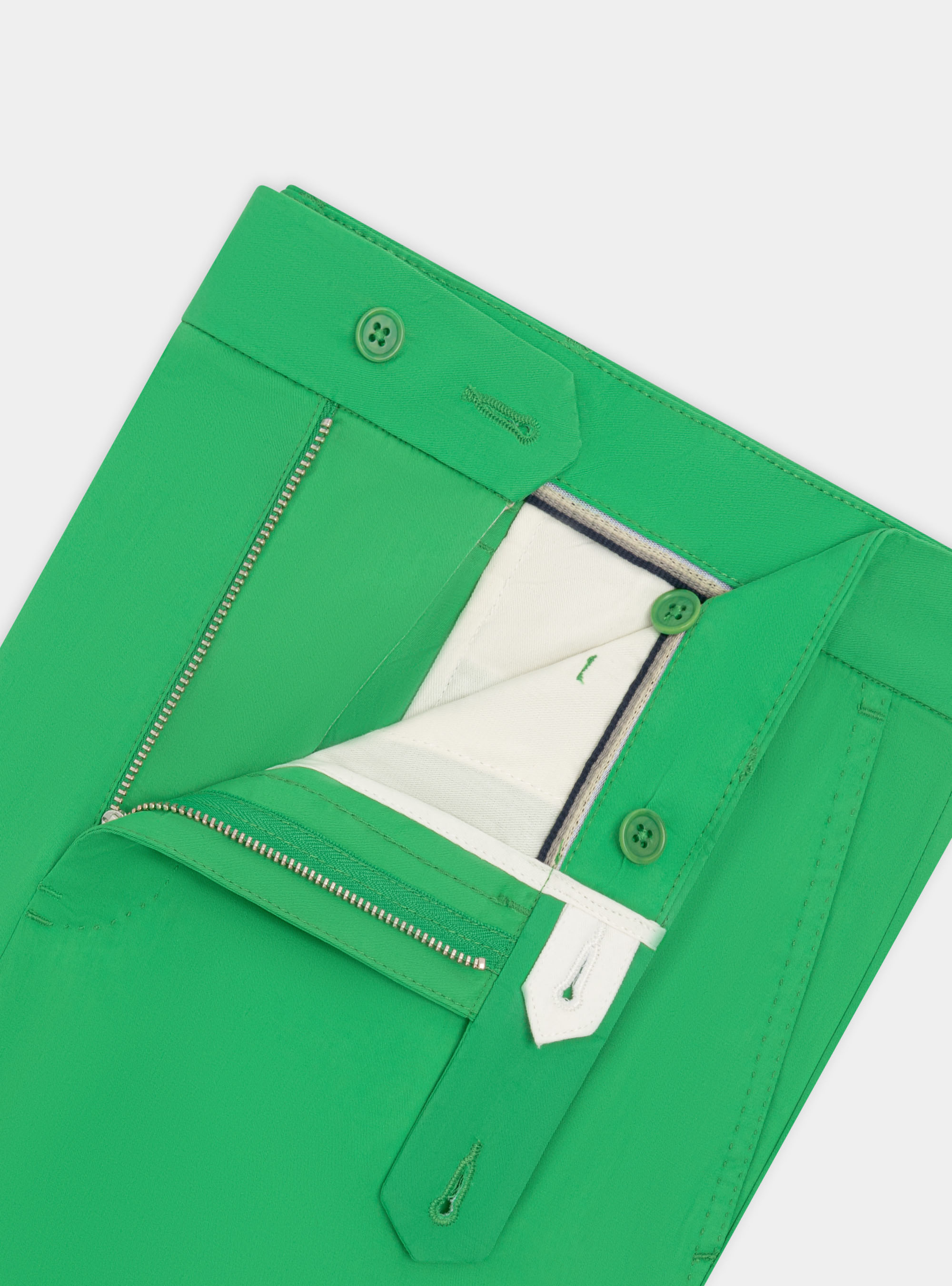 Bermuda in twill leggero, VERDE 0653C