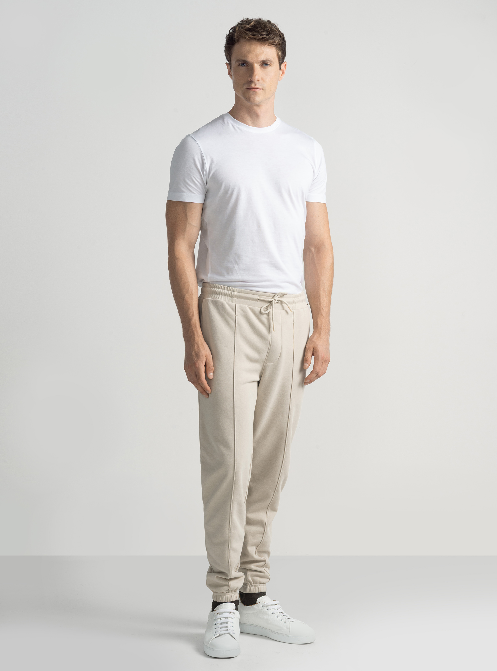 Pantaloni GT01 in felpa, ECRU