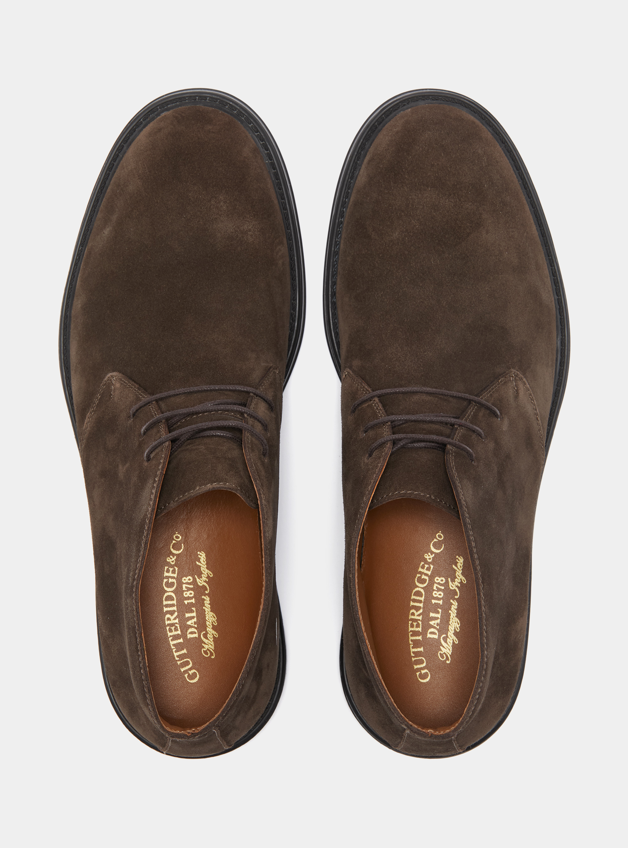 Polacchini in suede, MARRONE