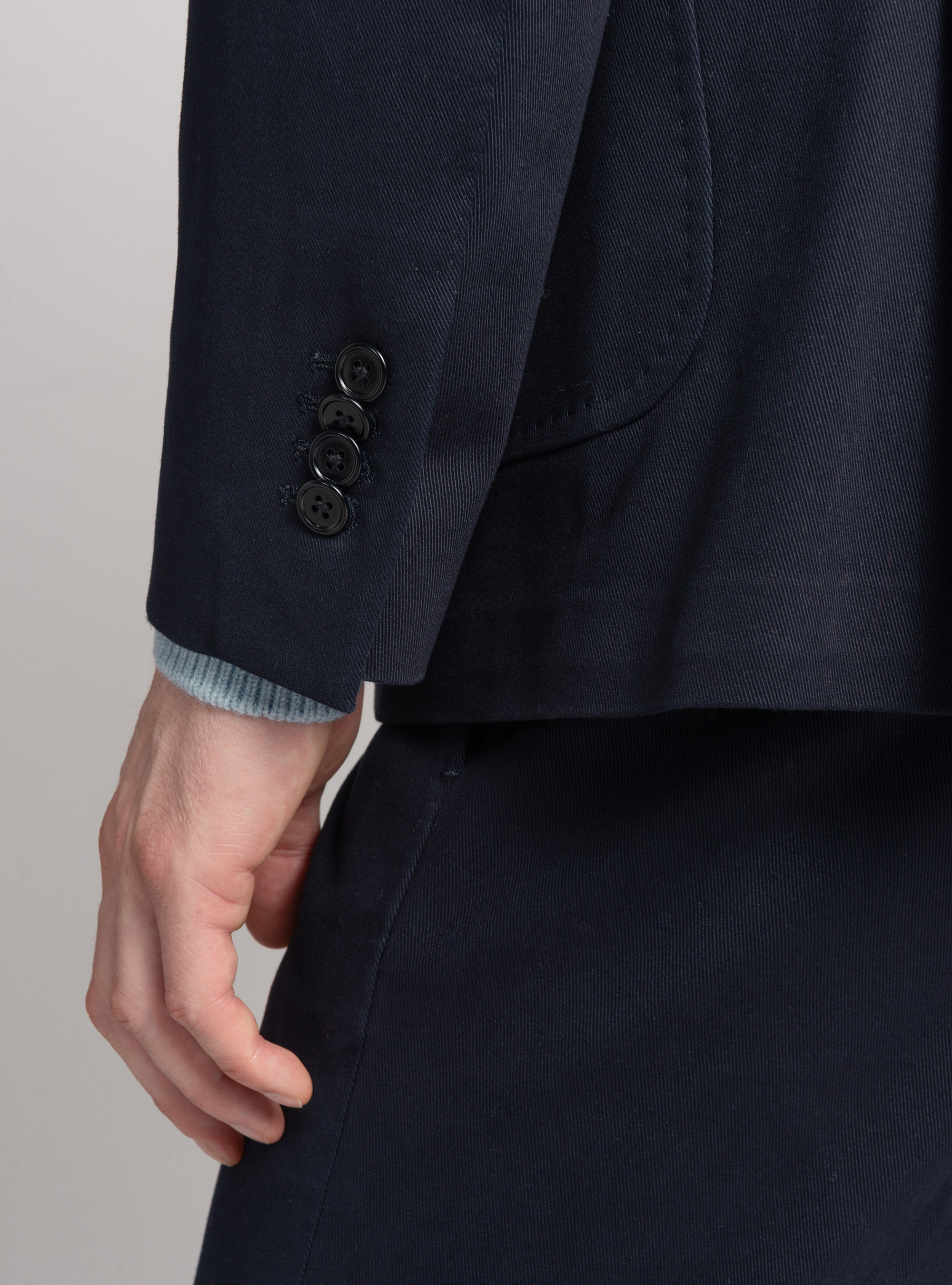 Giacca in cotone smerigliato, BLU NAVY