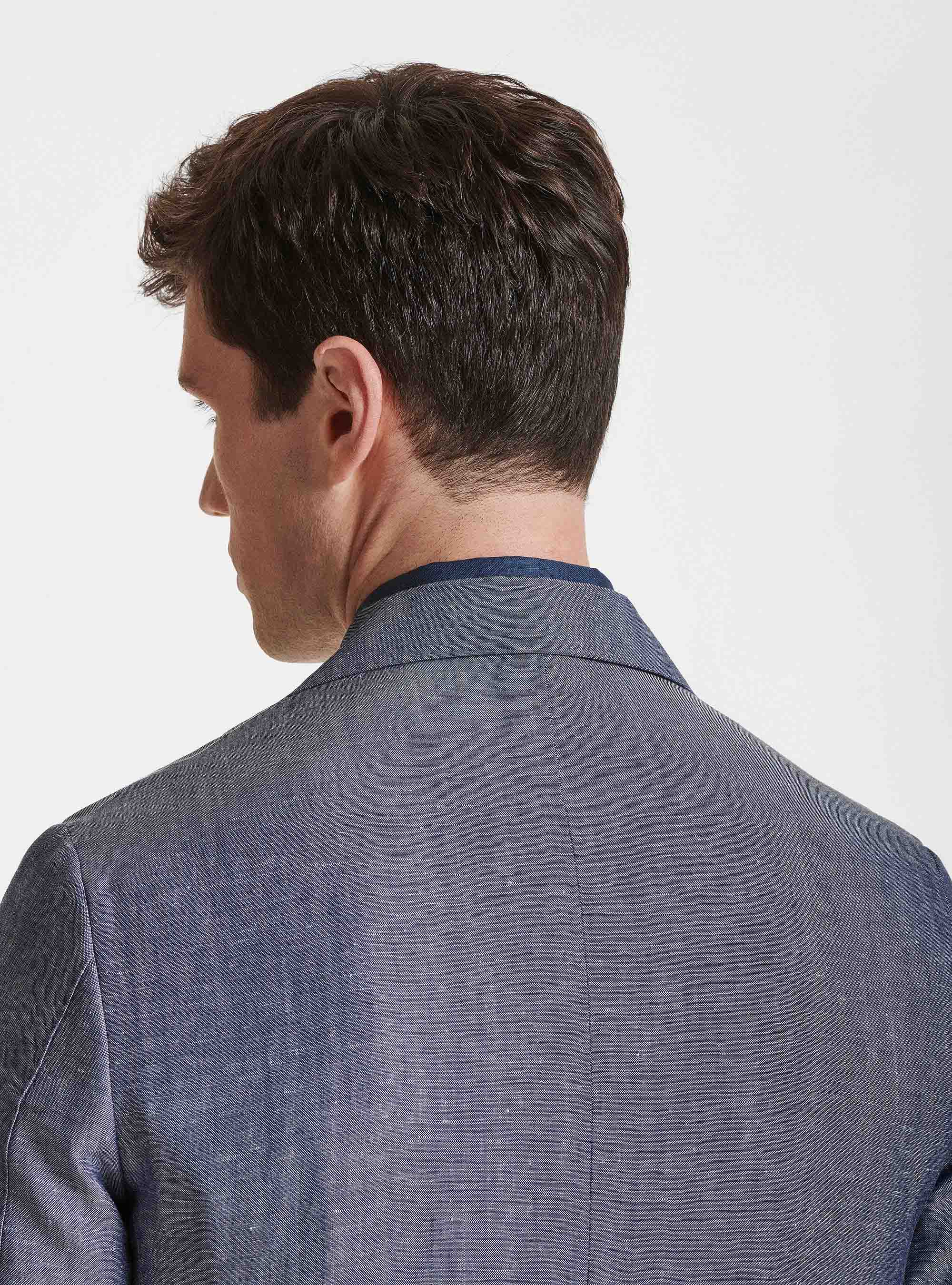 Giacca per abito in lana e lino DUEMILAGORI, 0243C DENIM