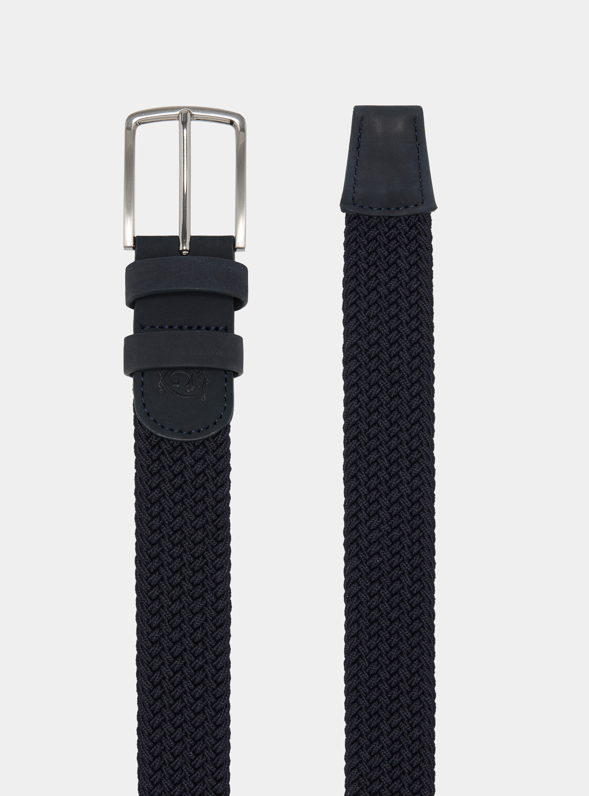 Cintura elastica intrecciata, BLU NAVY