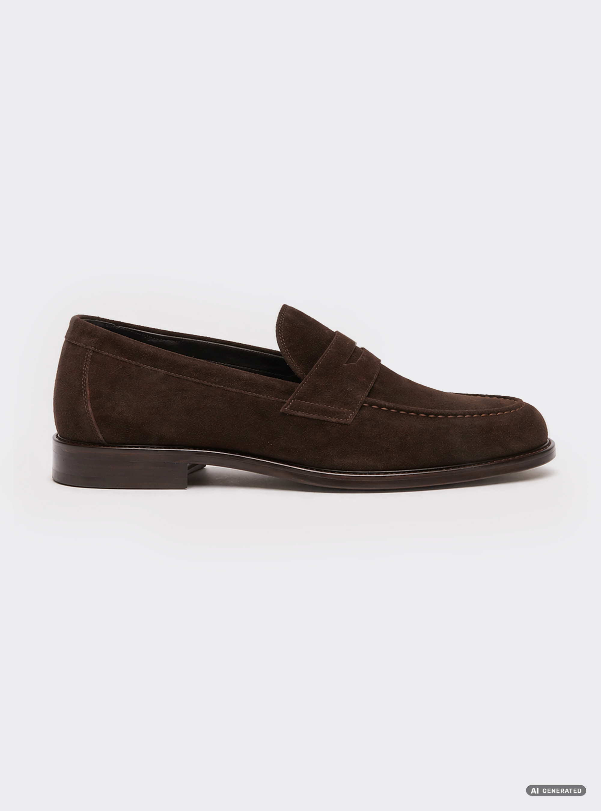Mocassini in suede, TESTA DI MORO