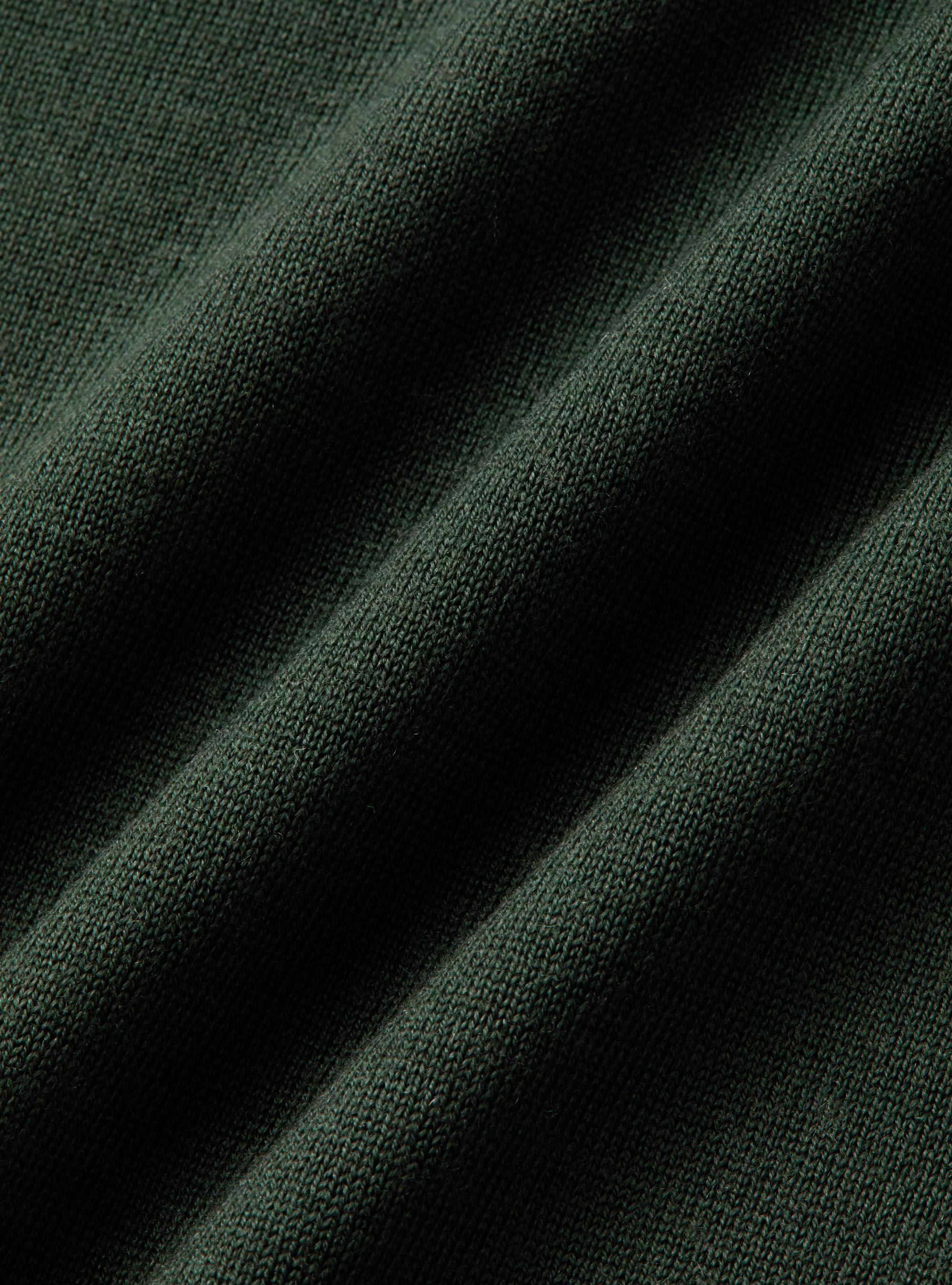 Polo in maglia in lana merino extrafine, MILITARE 0609C