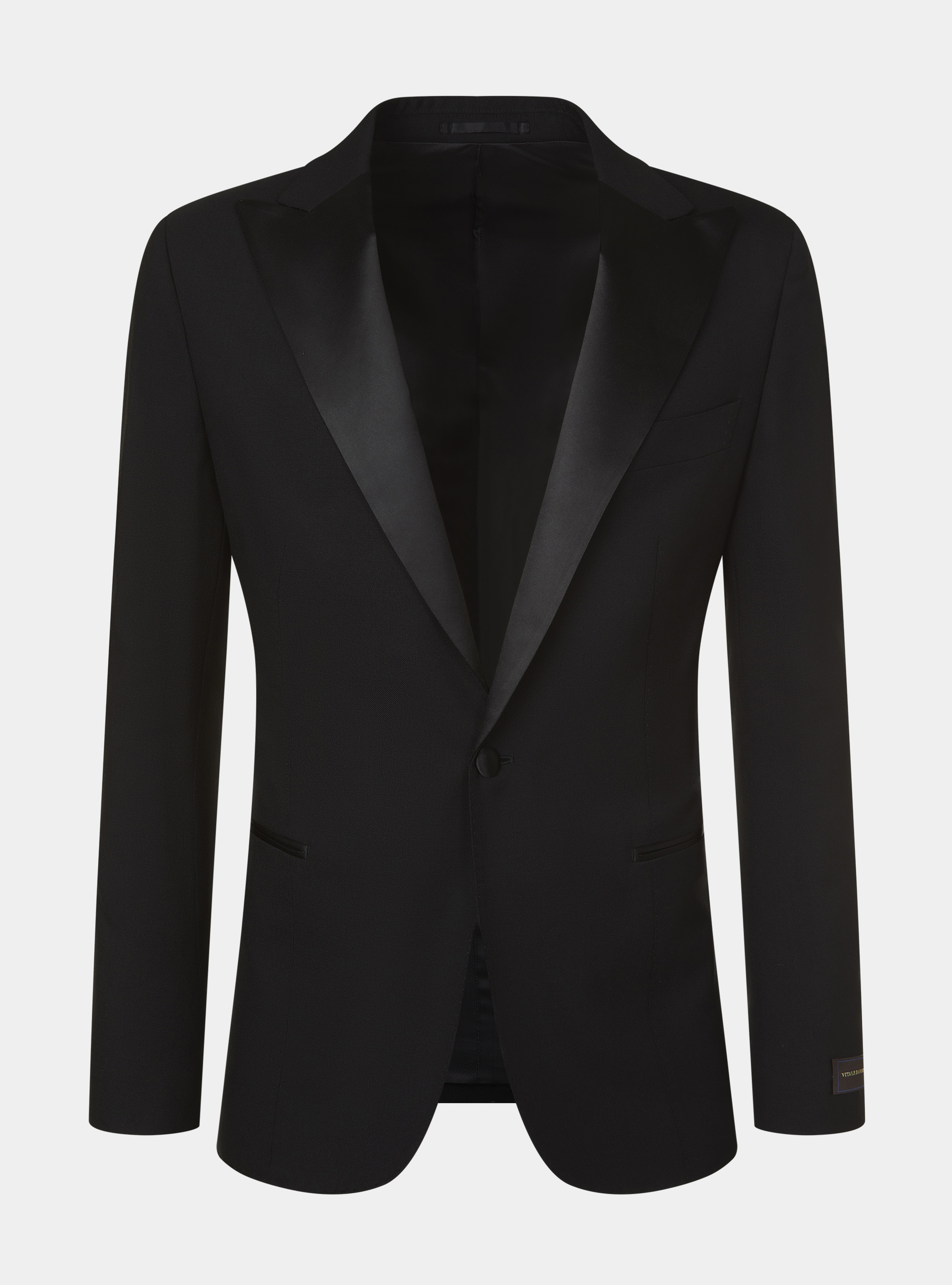 Giacca smoking in pura lana Vitale Barberis Canonico, NERO