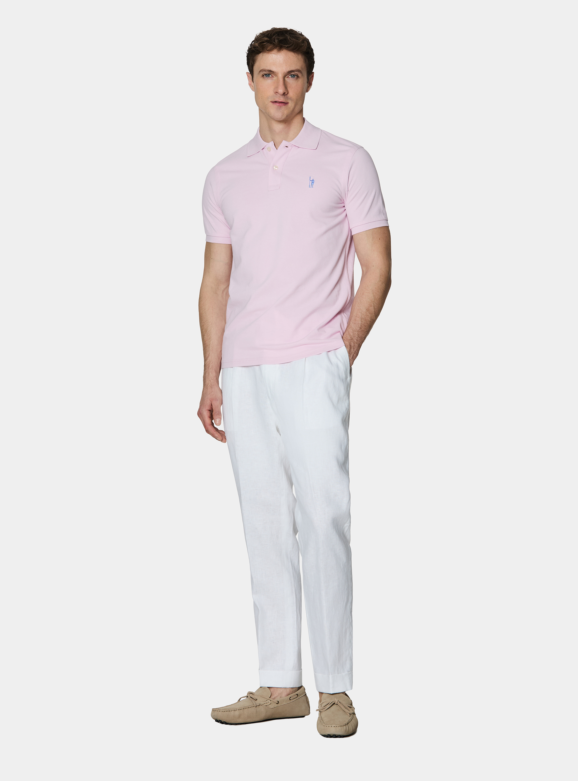 Polo classica in piquet, ROSA CHIARO 0466C