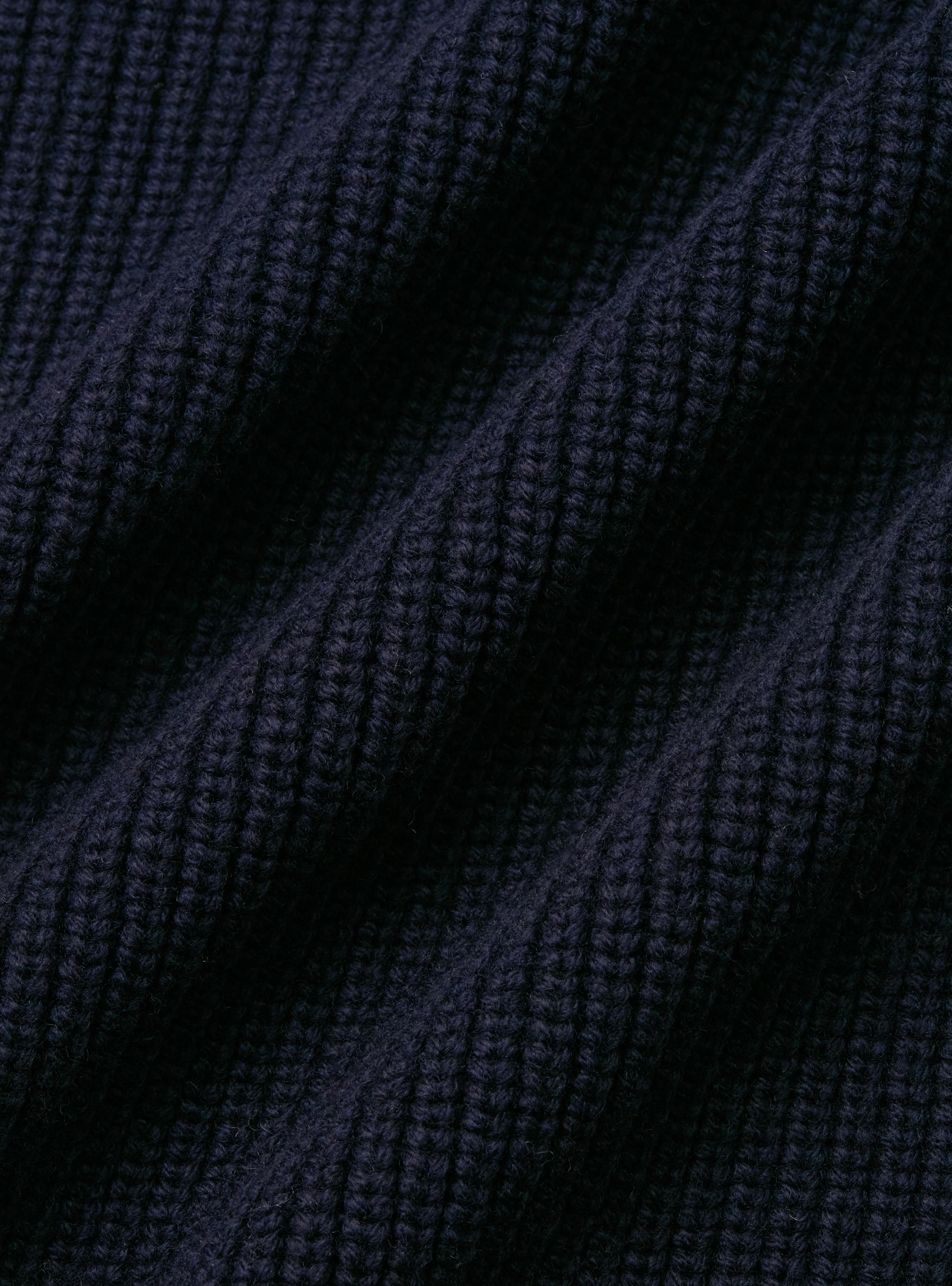 Cardigan in maglia sciallato in lana merino, BLU NAVY