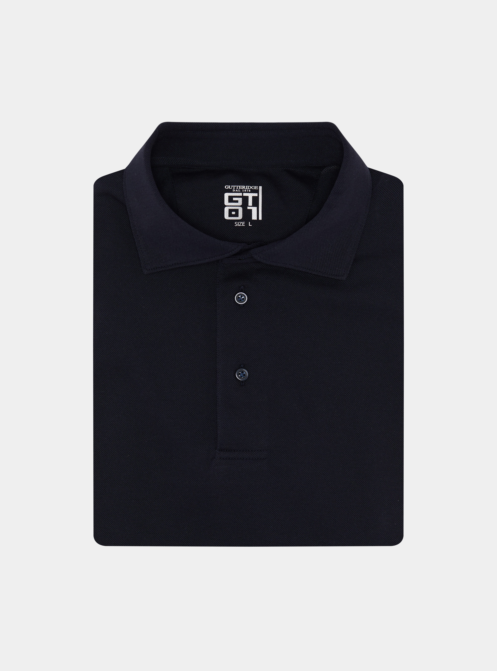 Polo GT01 in piquet stretch, BLU NAVY