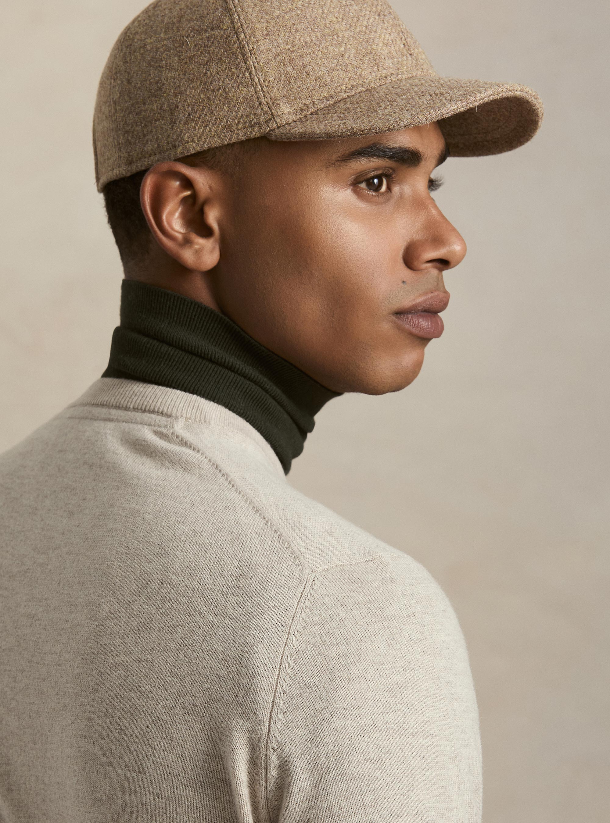 Girocollo in maglia in lana e cashmere, ECRU