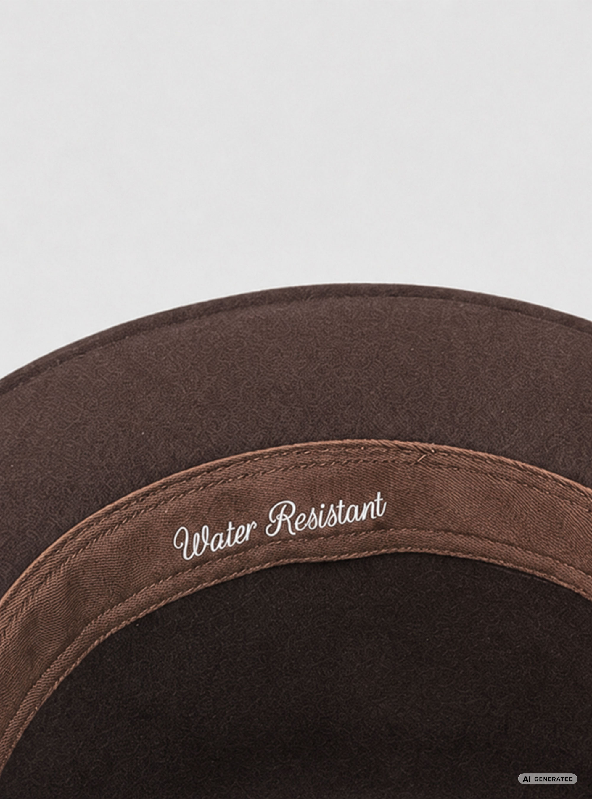 Cappello in lana merino water resistant, MARRONE
