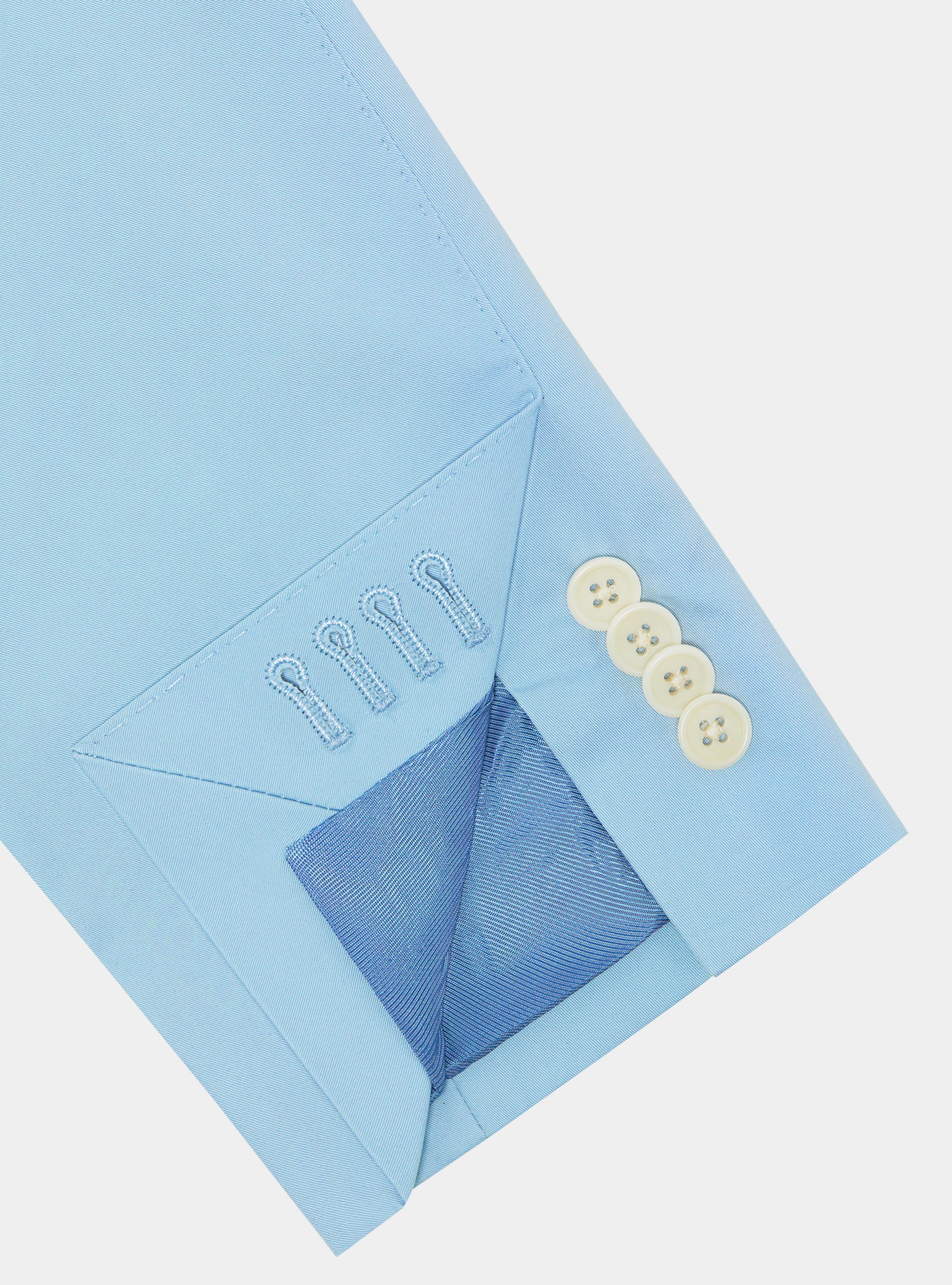 Giacca in cotone popeline, AZZURRO