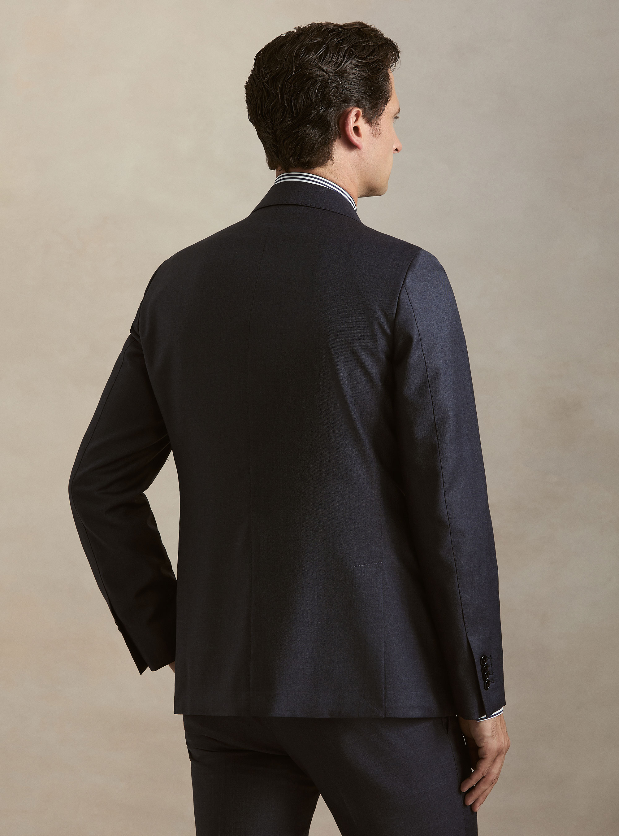 Giacca per abito in pura lana Vitale Barberis Canonico, INCHIOSTRO