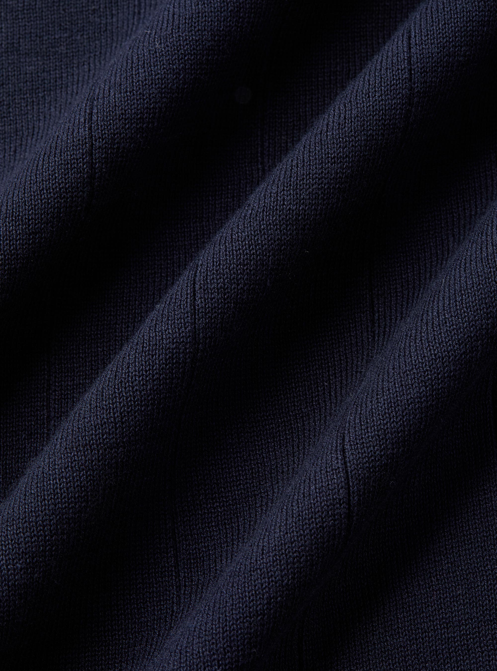 Polo in maglia manica lunga, BLU NAVY