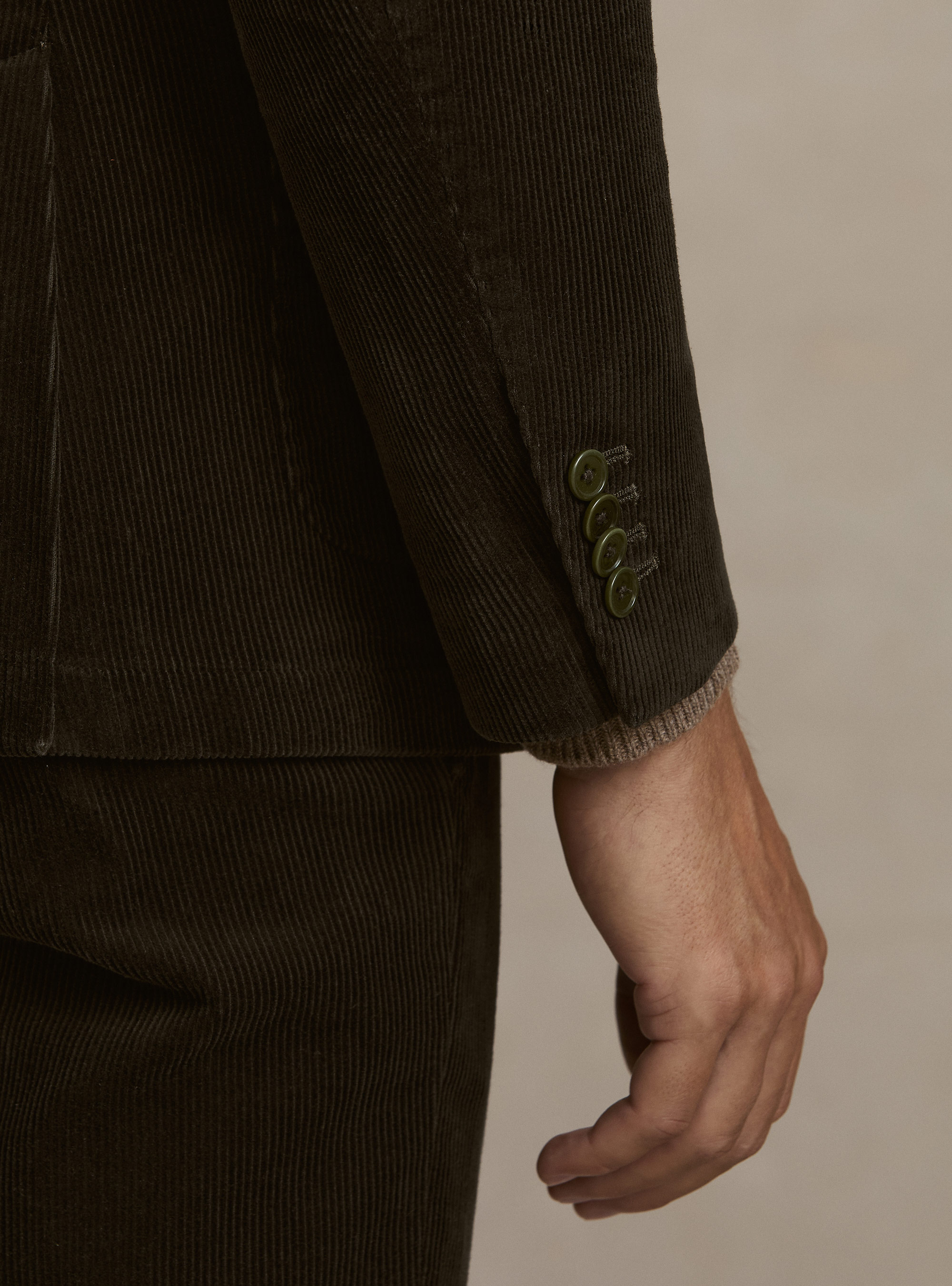 Giacca in velluto di cotone, MILITARE 0609C