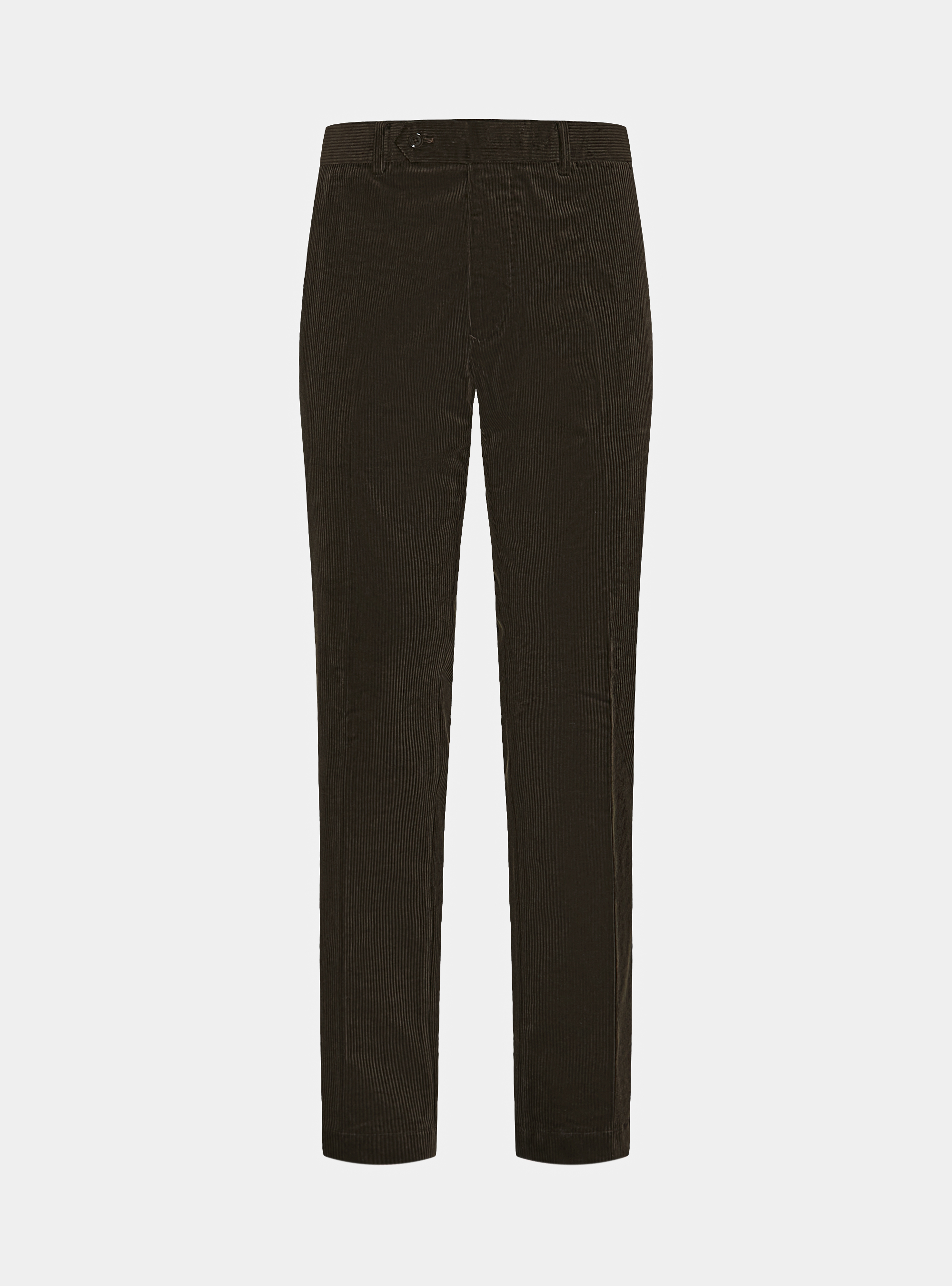 Pantaloni stretch in velluto Duca Visconti di Modrone, MARRONE