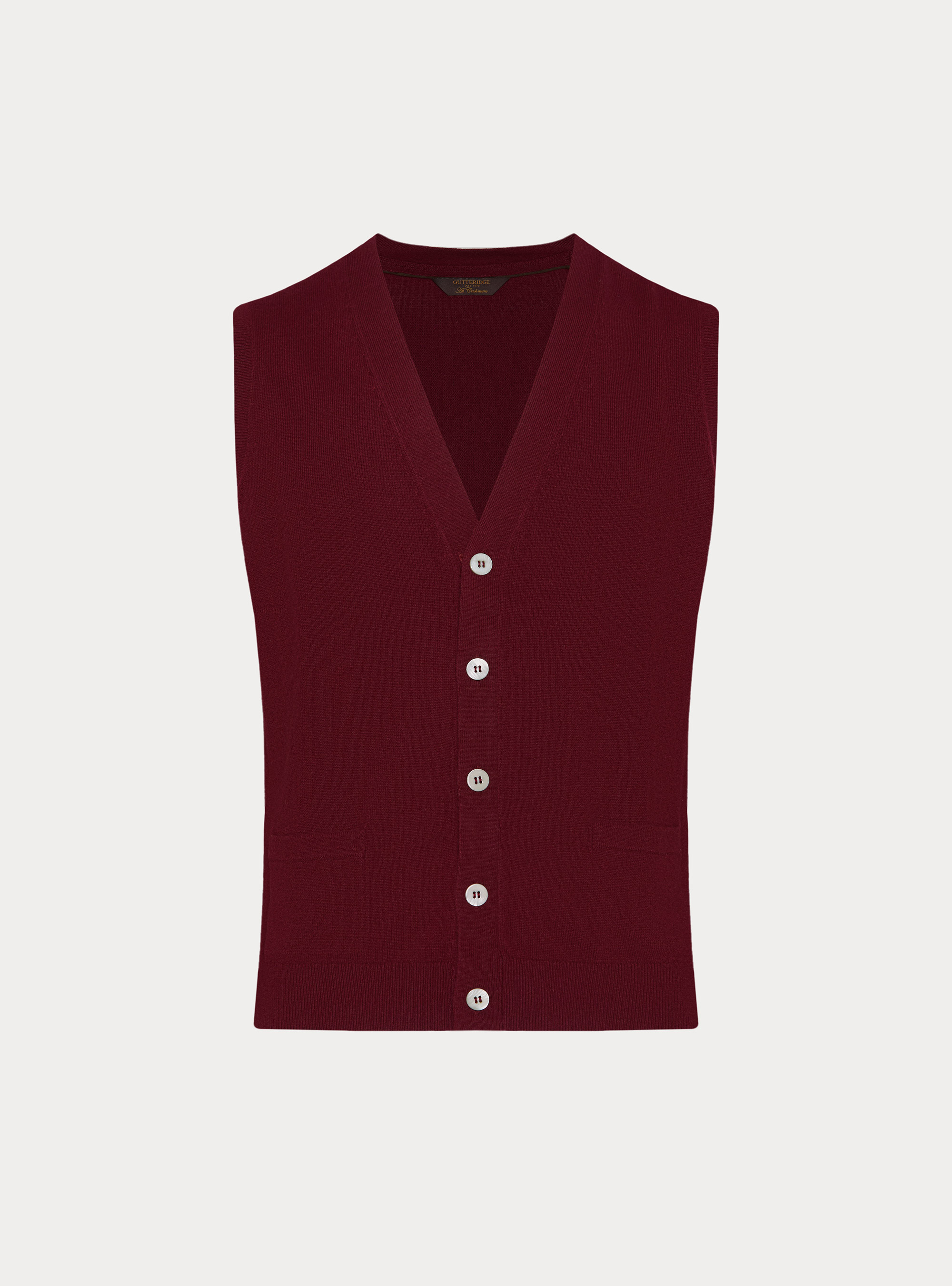Gilet in maglia in lambswool e cashmere, VINACCIA 0401C