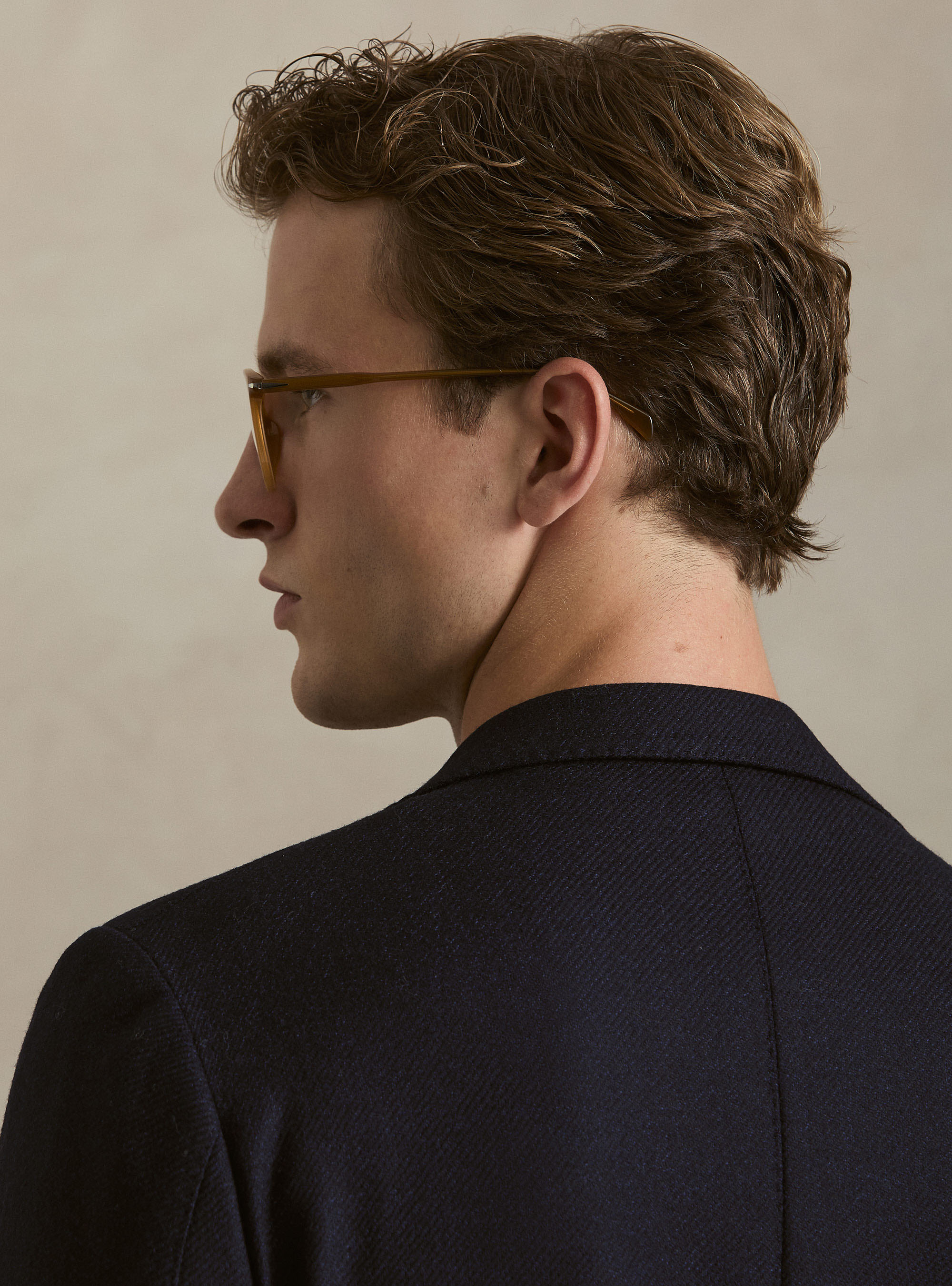 Giacca in lana cashmere Lanificio di Pray, BLU NAVY