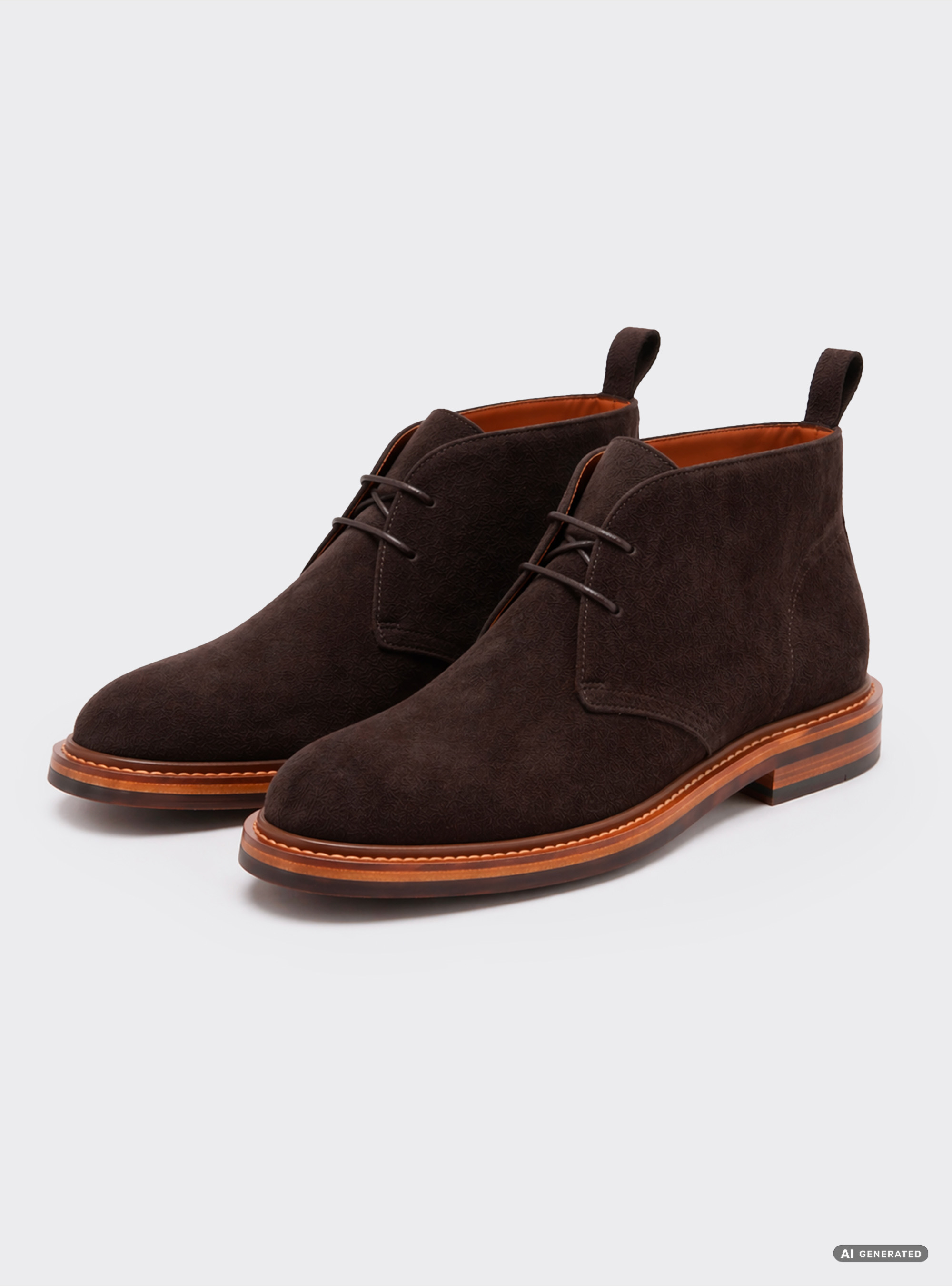 Polacchini in suede, MARRONE