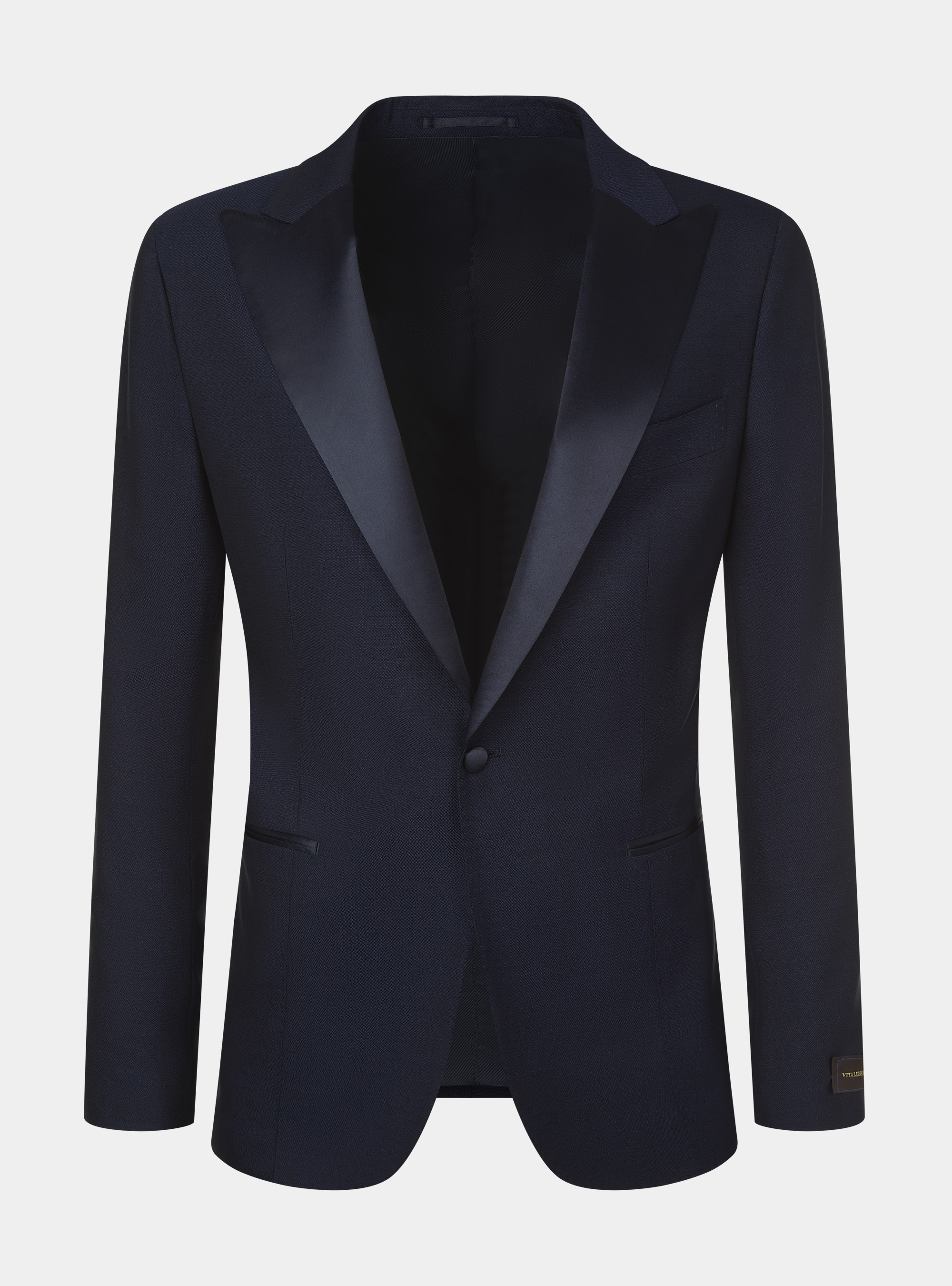 Giacca smoking in pura lana Vitale Barberis Canonico, BLU NAVY