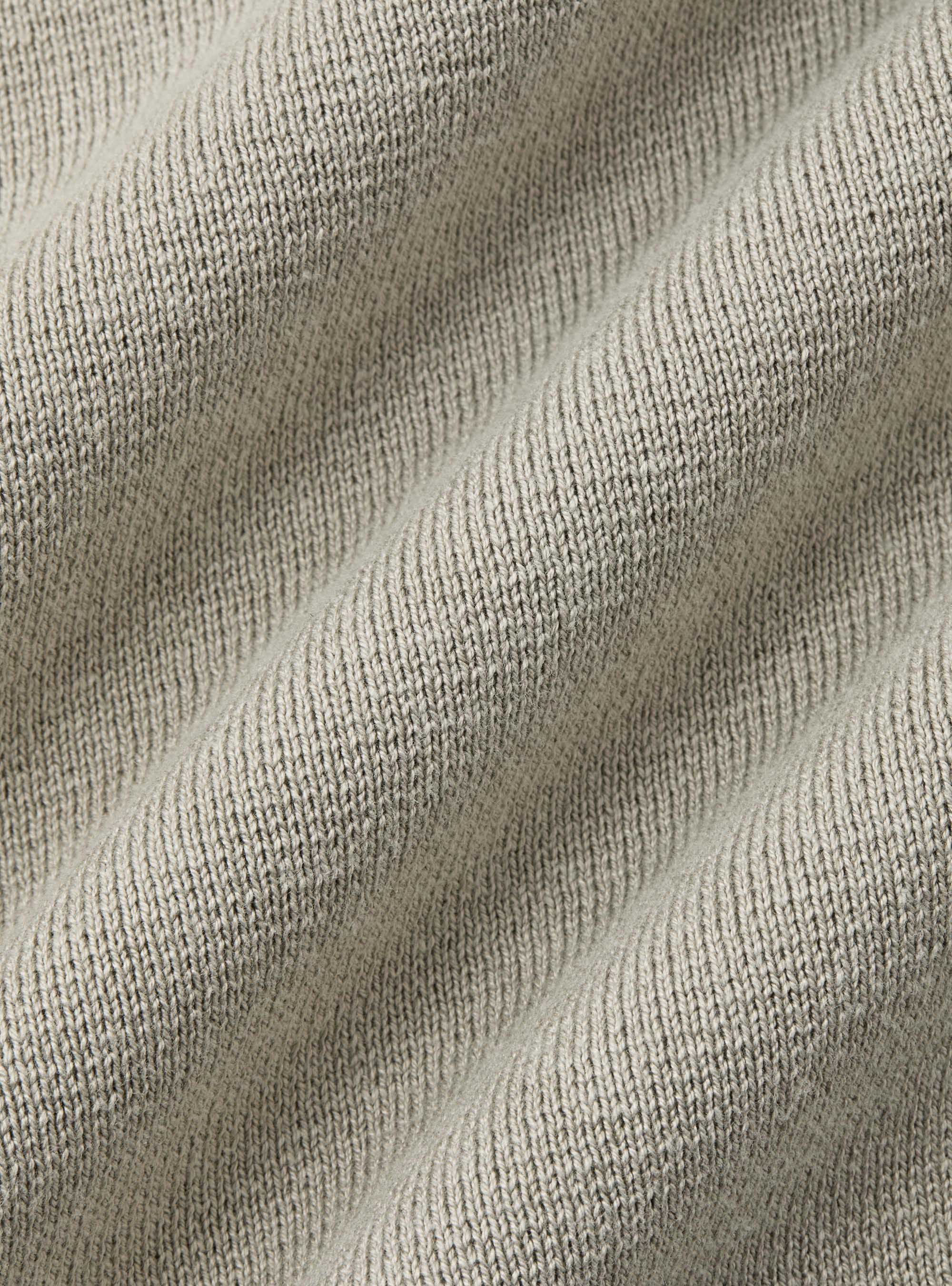 Maglia girocollo in misto cotone, SABBIA