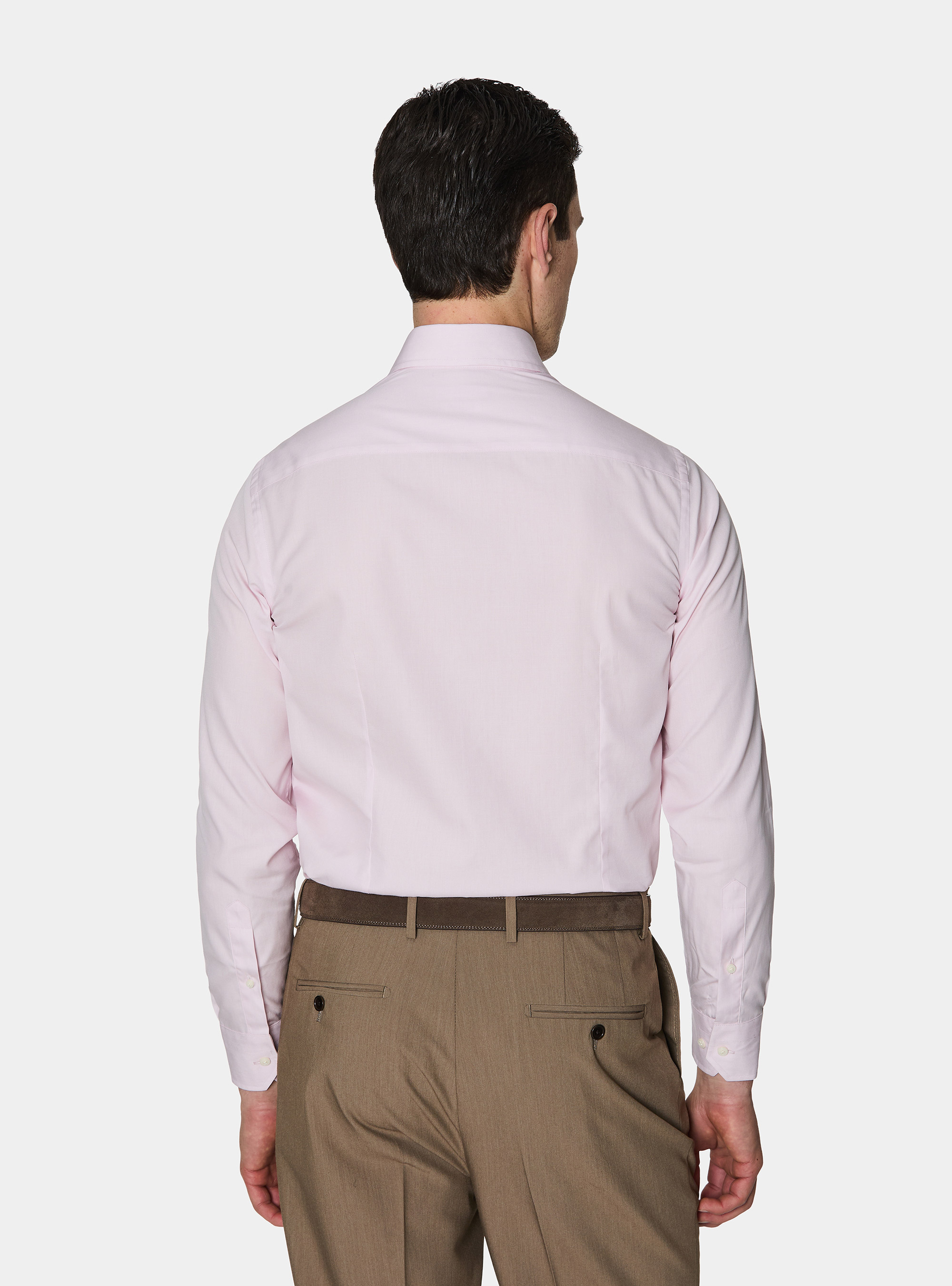 Camicia in cotone fil a fil, ROSA