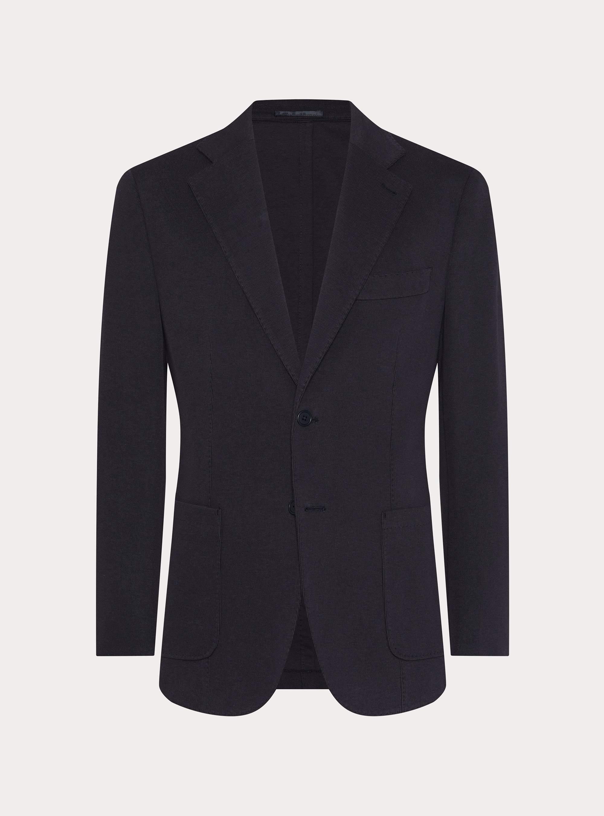 Giacca in jersey di misto cotone, BLU NAVY