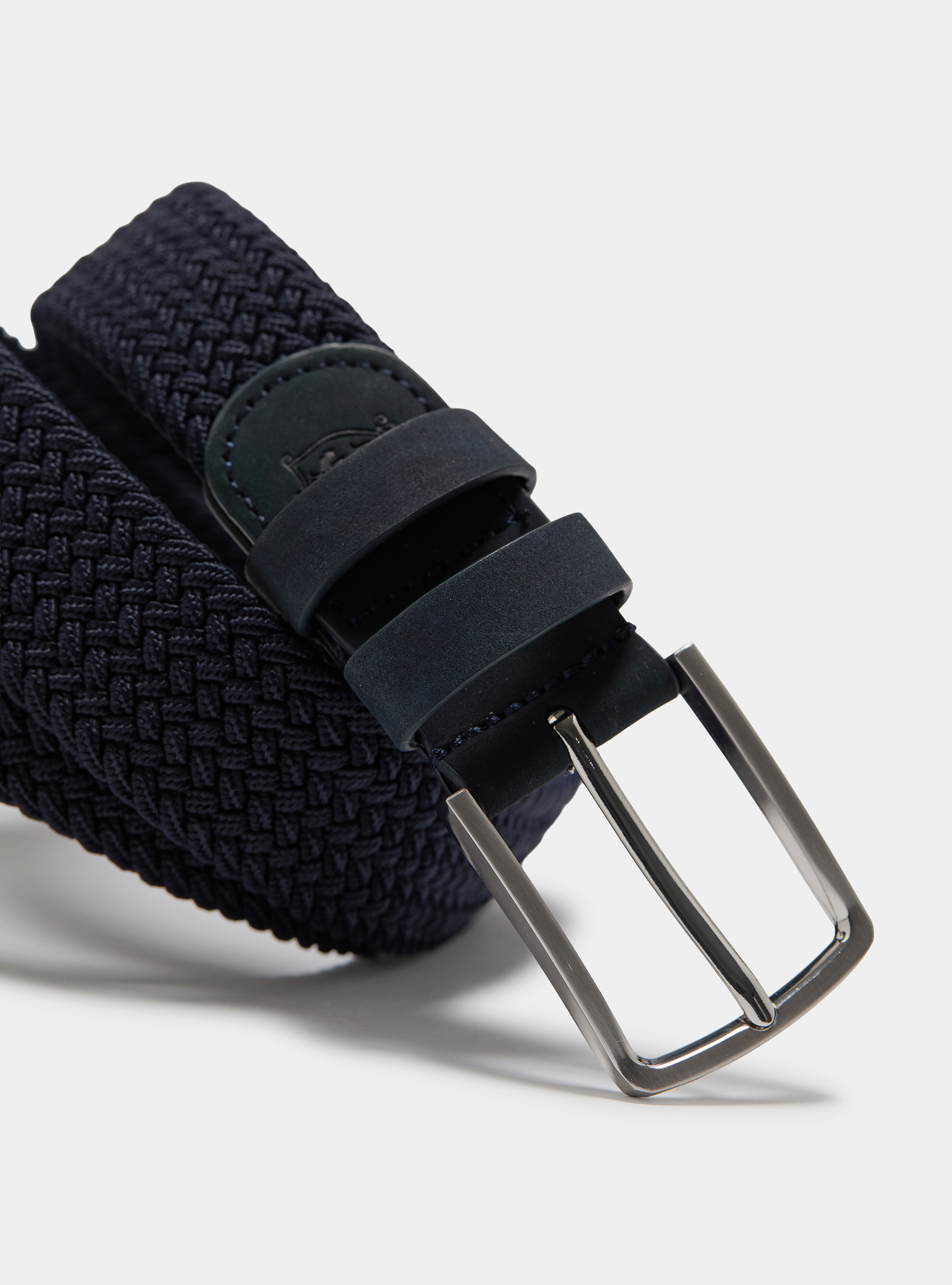 Cintura elastica intrecciata, BLU NAVY