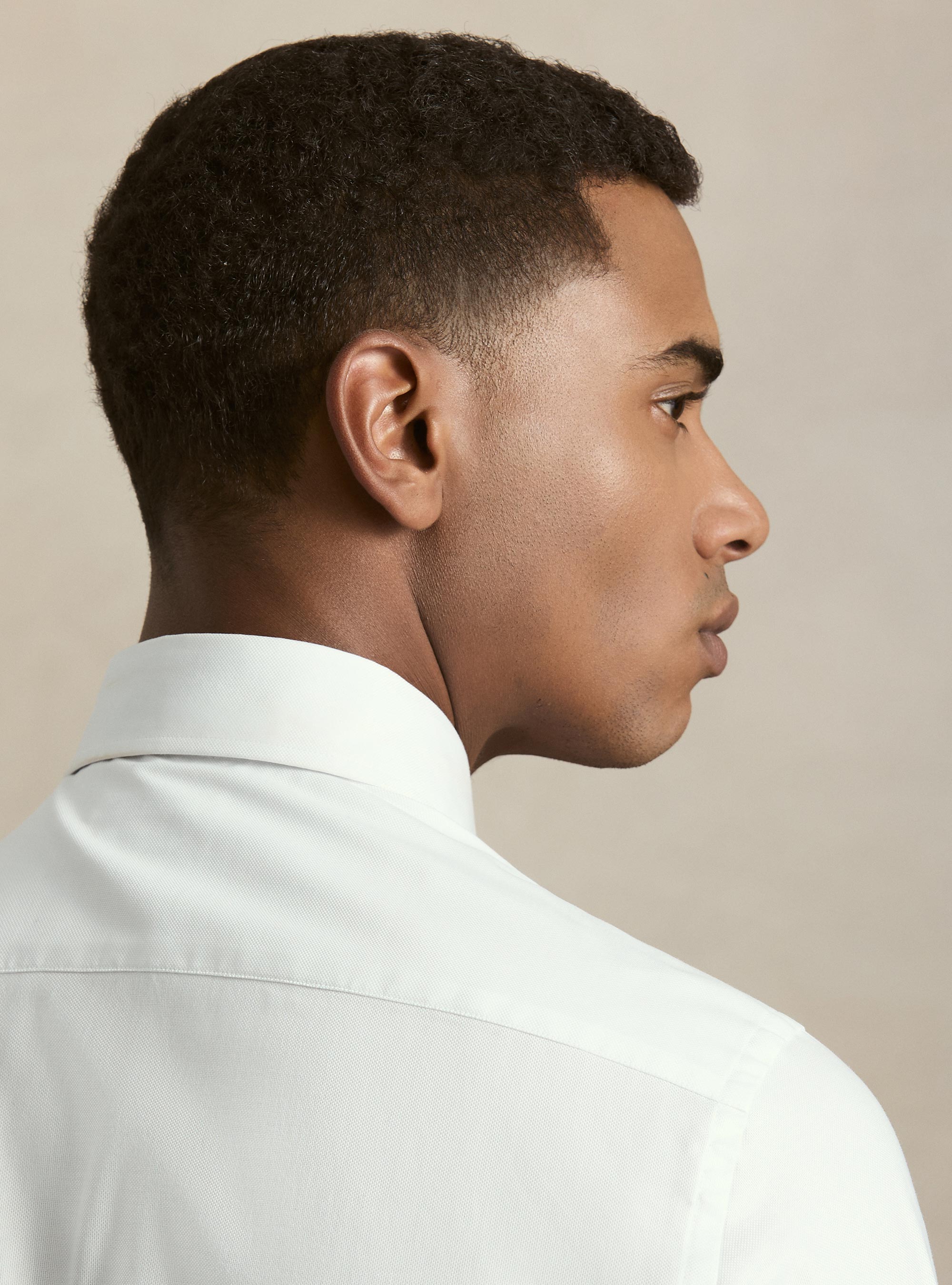 Camicia in cotone oxford, BIANCO