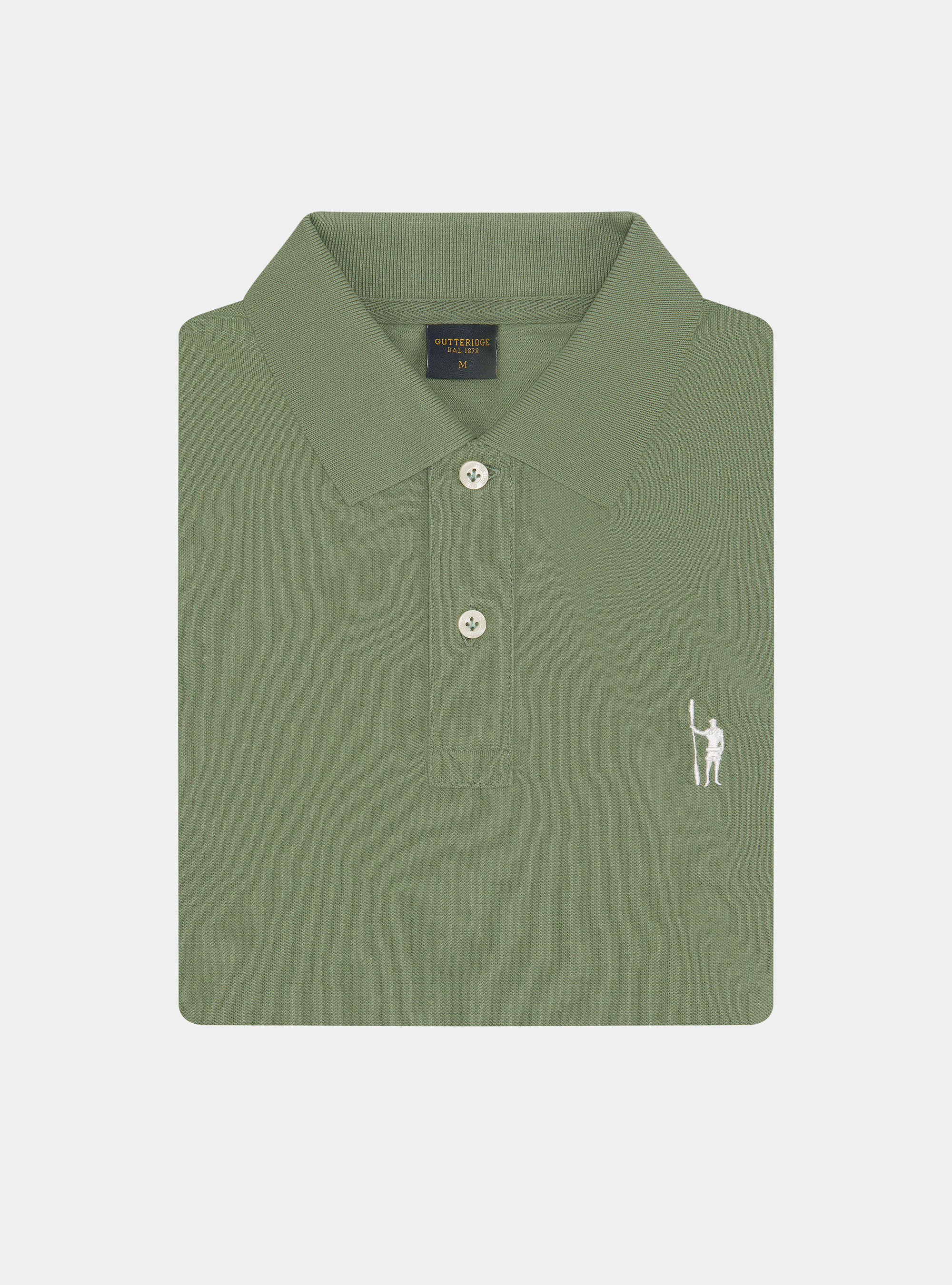 Polo classica in piquet, VERDE SALVIA 0604C