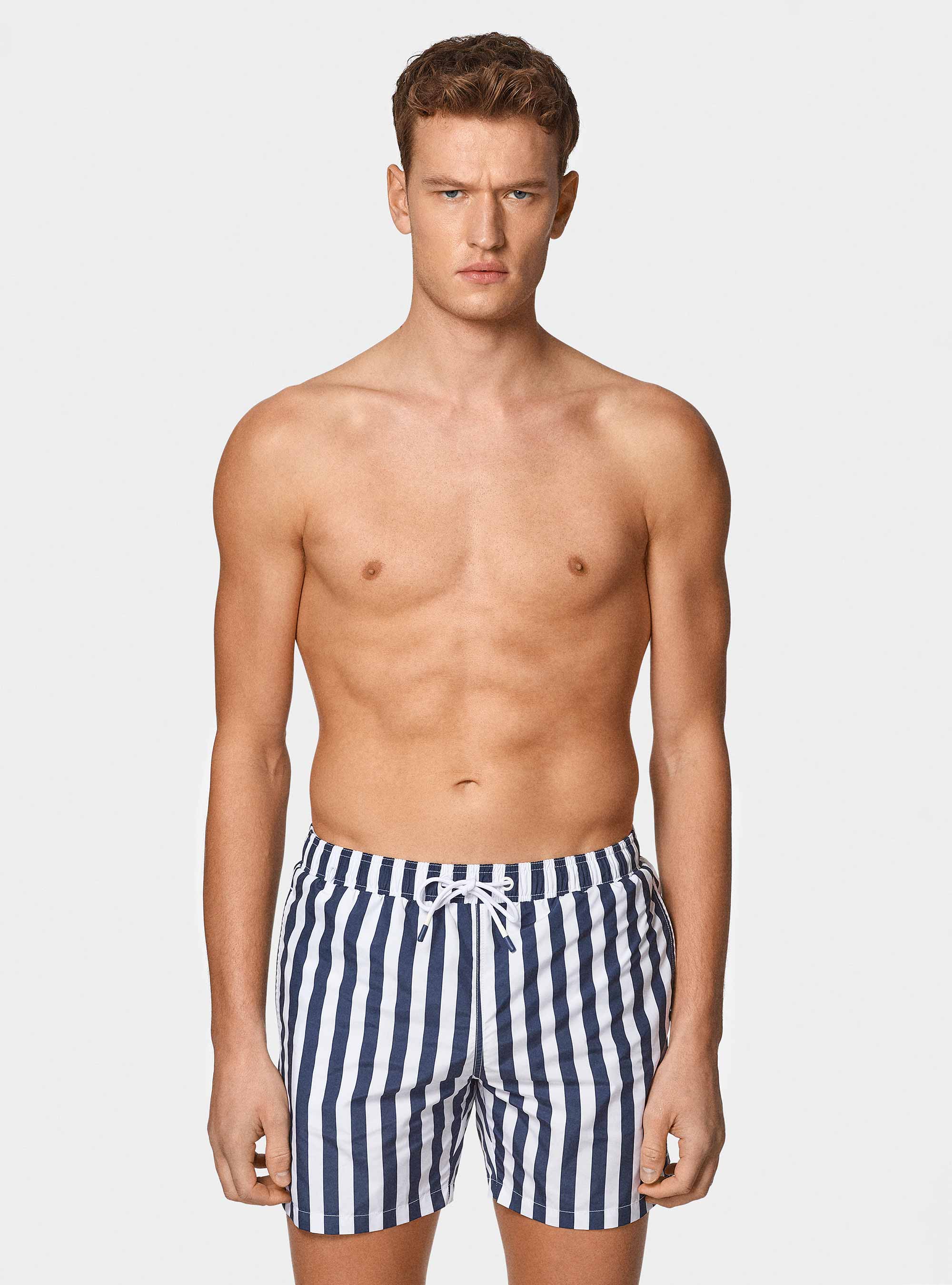 Costume da bagno riga larga, BLU NAVY