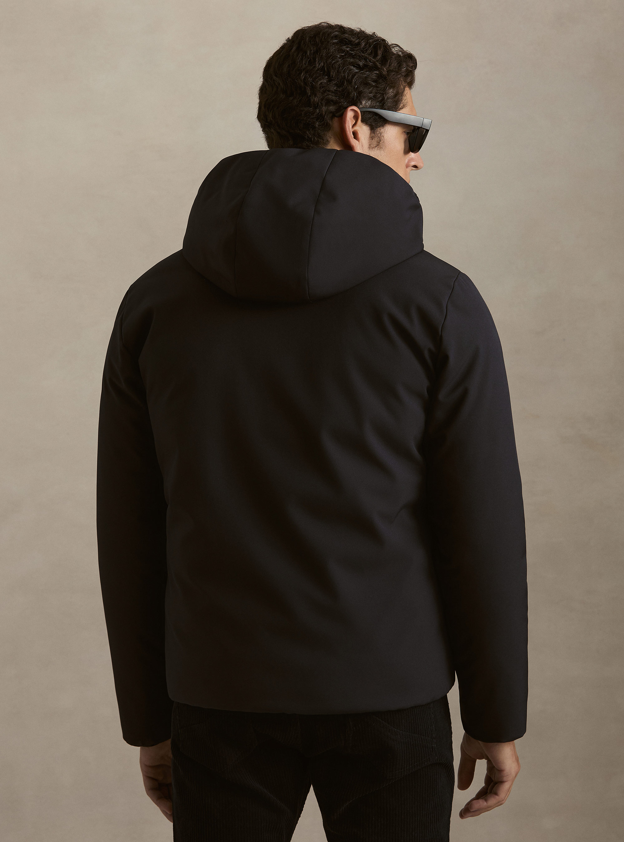 Bomber reversibile con cappuccio, BLU NAVY