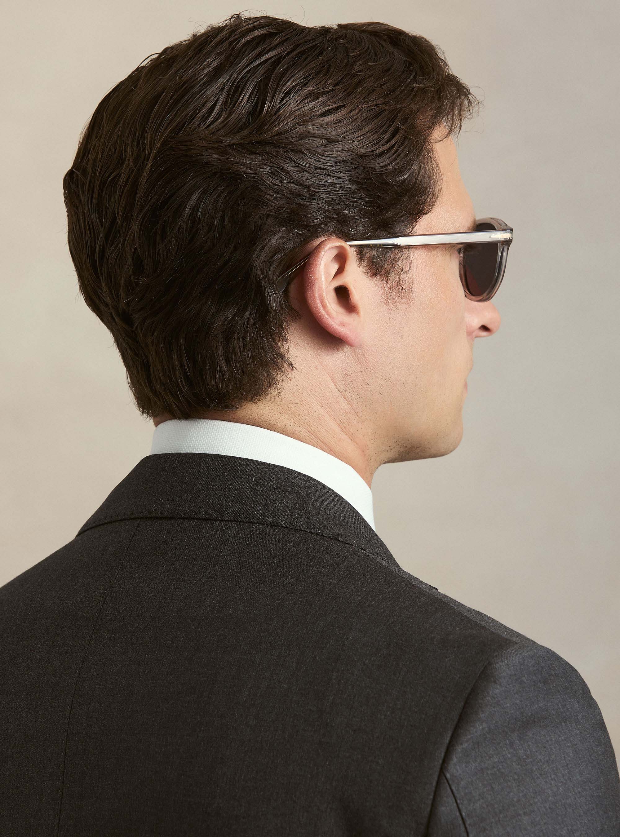 Giacca per abito in pura lana Vitale Barberis Canonico, ASFALTO