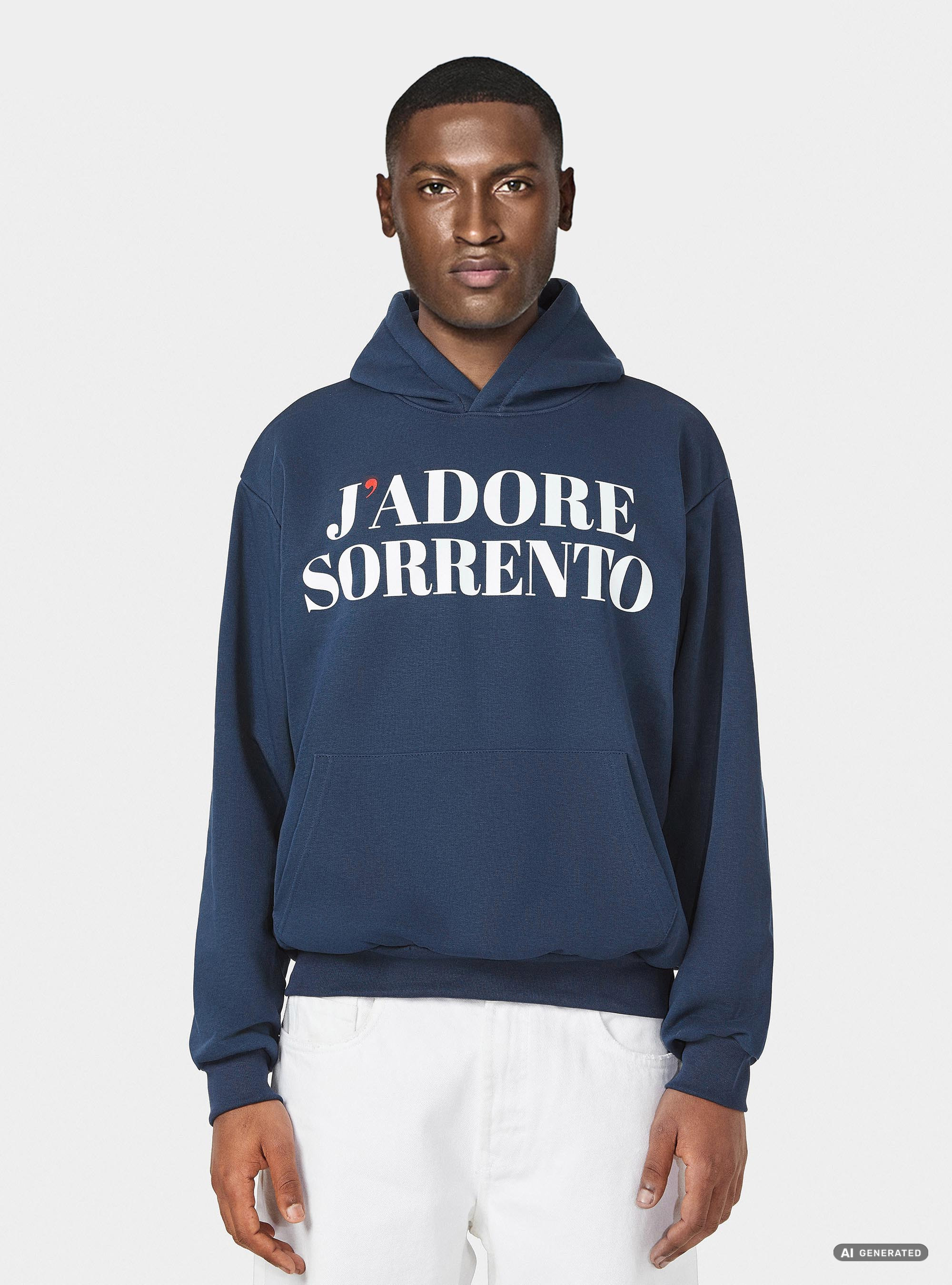Felpa J'adore Sorrento in misto cotone, BLU NAVY