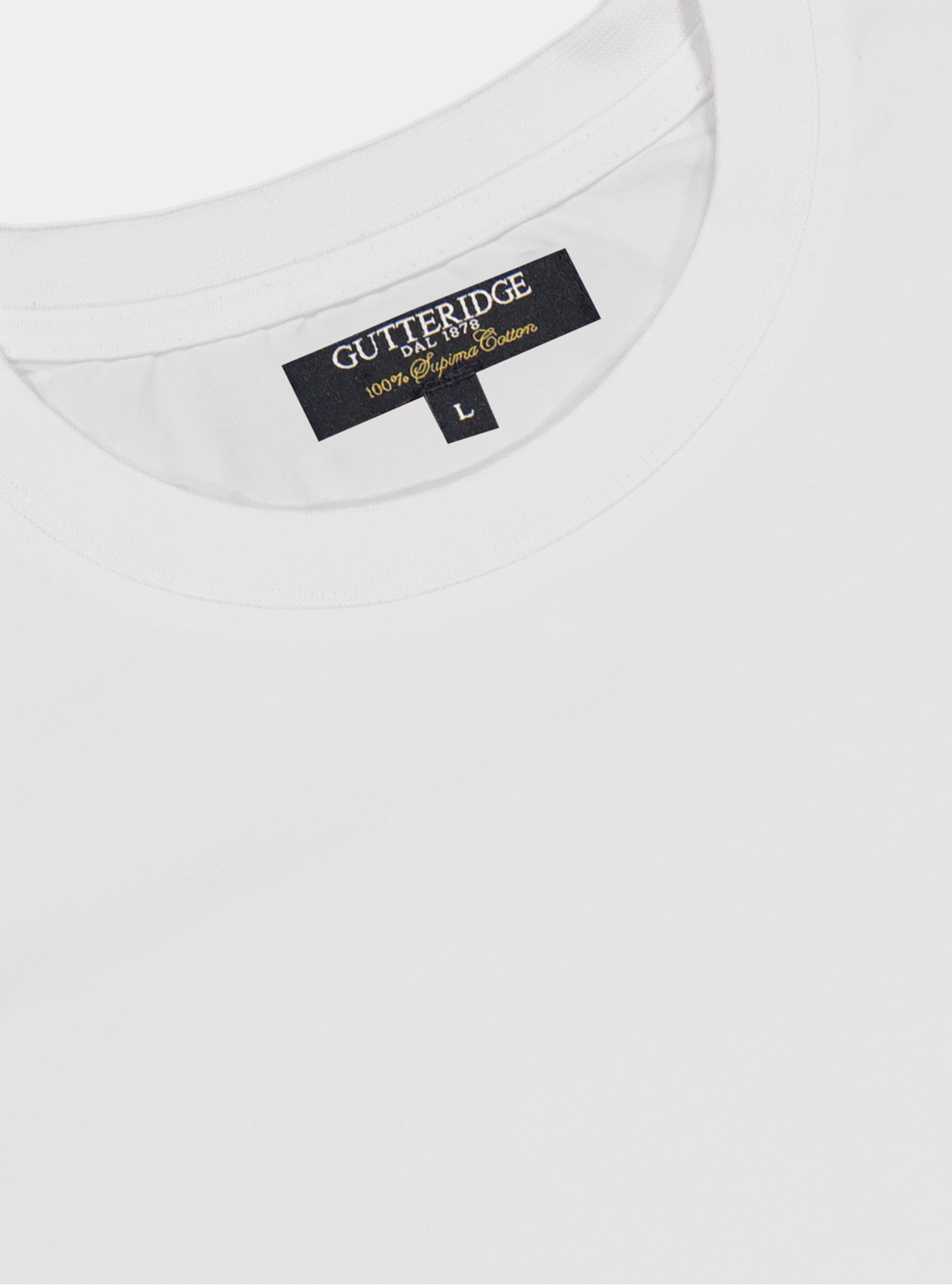 Tshirt in jersey di cotone tinta unita, BIANCO
