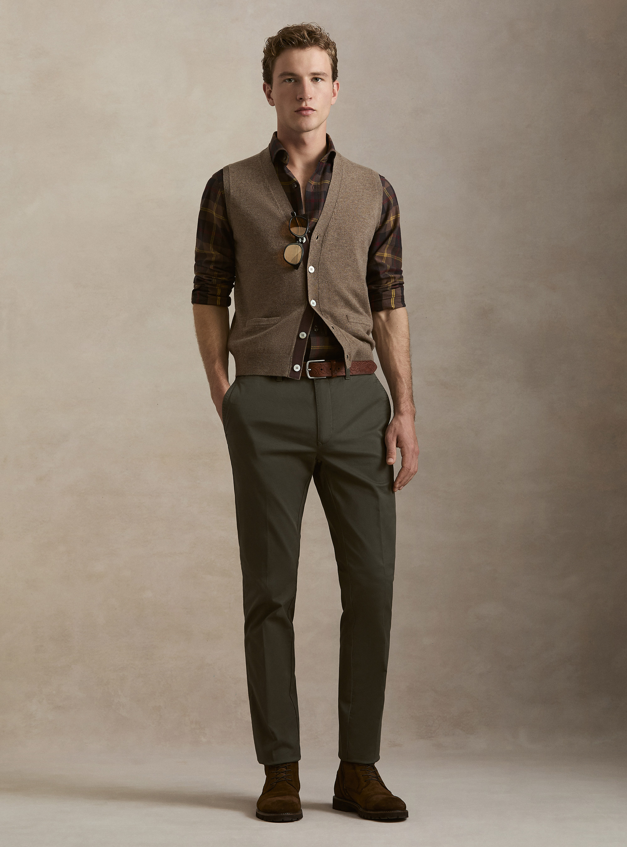 Gilet in maglia in lambswool e cashmere, FANGO