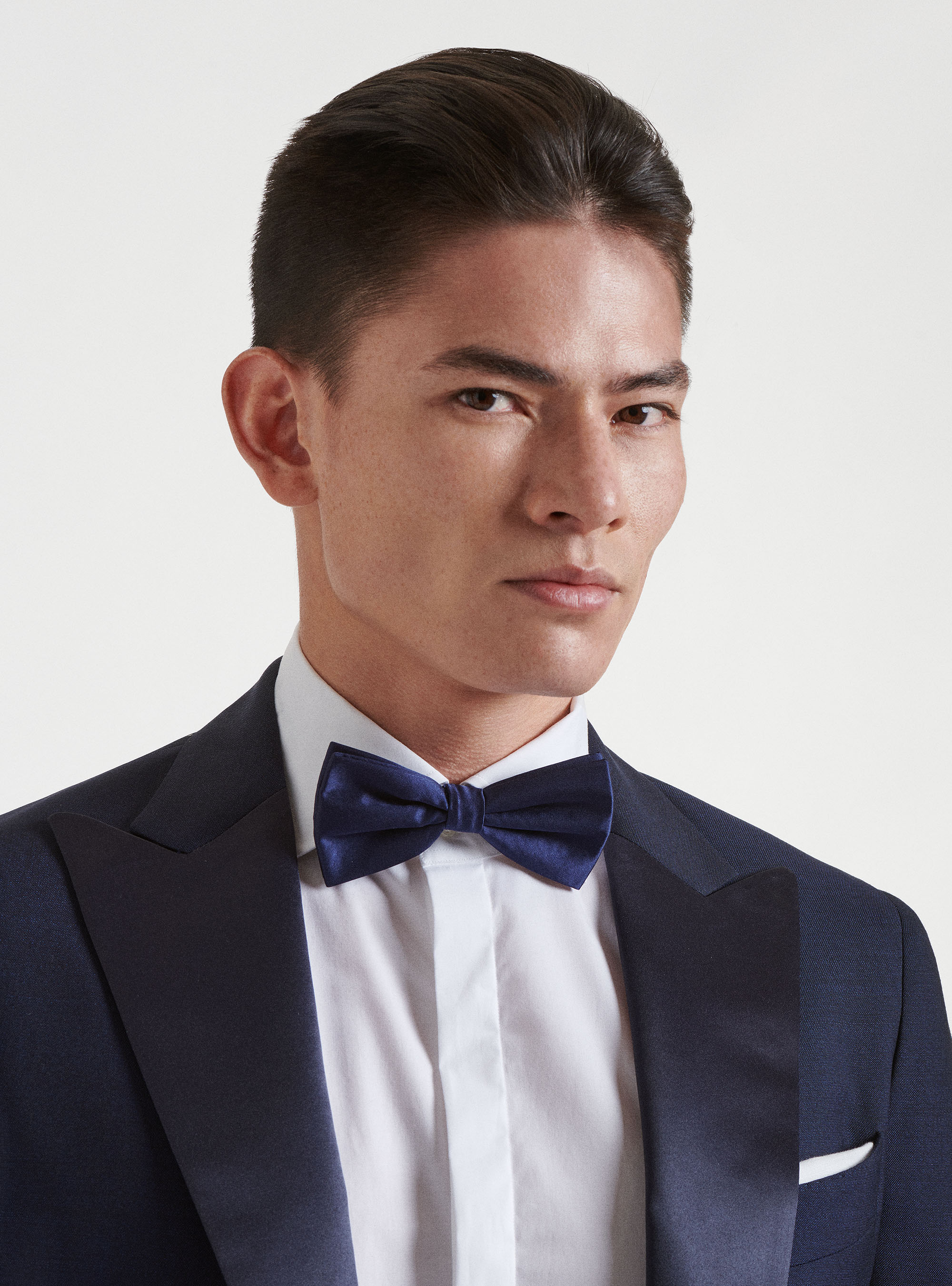 Giacca smoking in pura lana Vitale Barberis Canonico, BLU NAVY