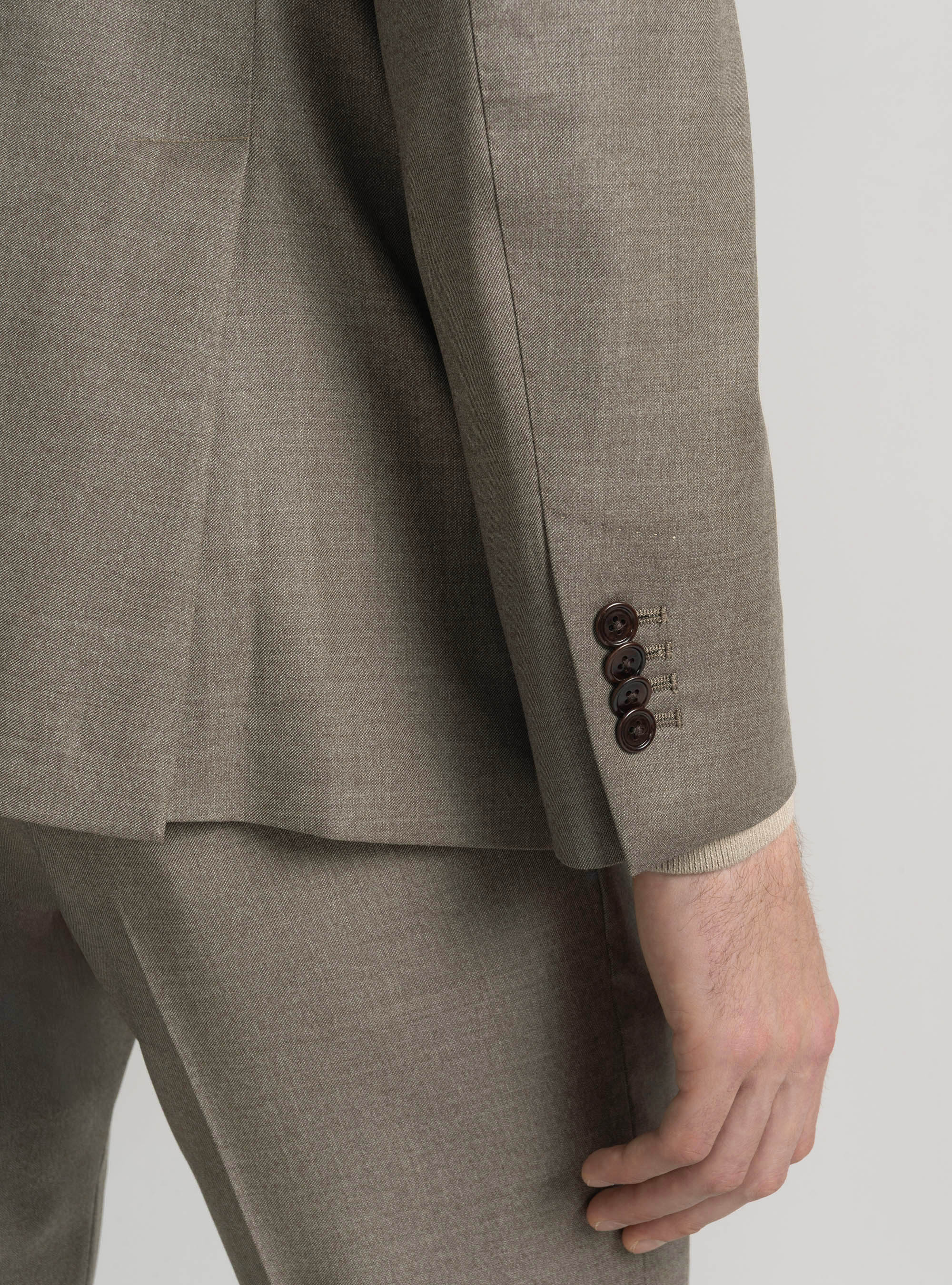 Giacca per abito in pura lana Vitale Barberis Canonico, SABBIA