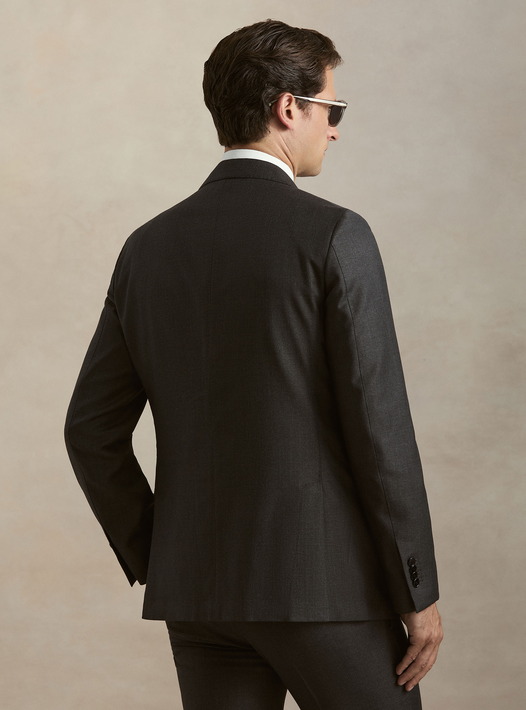 Giacca per abito in pura lana Vitale Barberis Canonico, ASFALTO