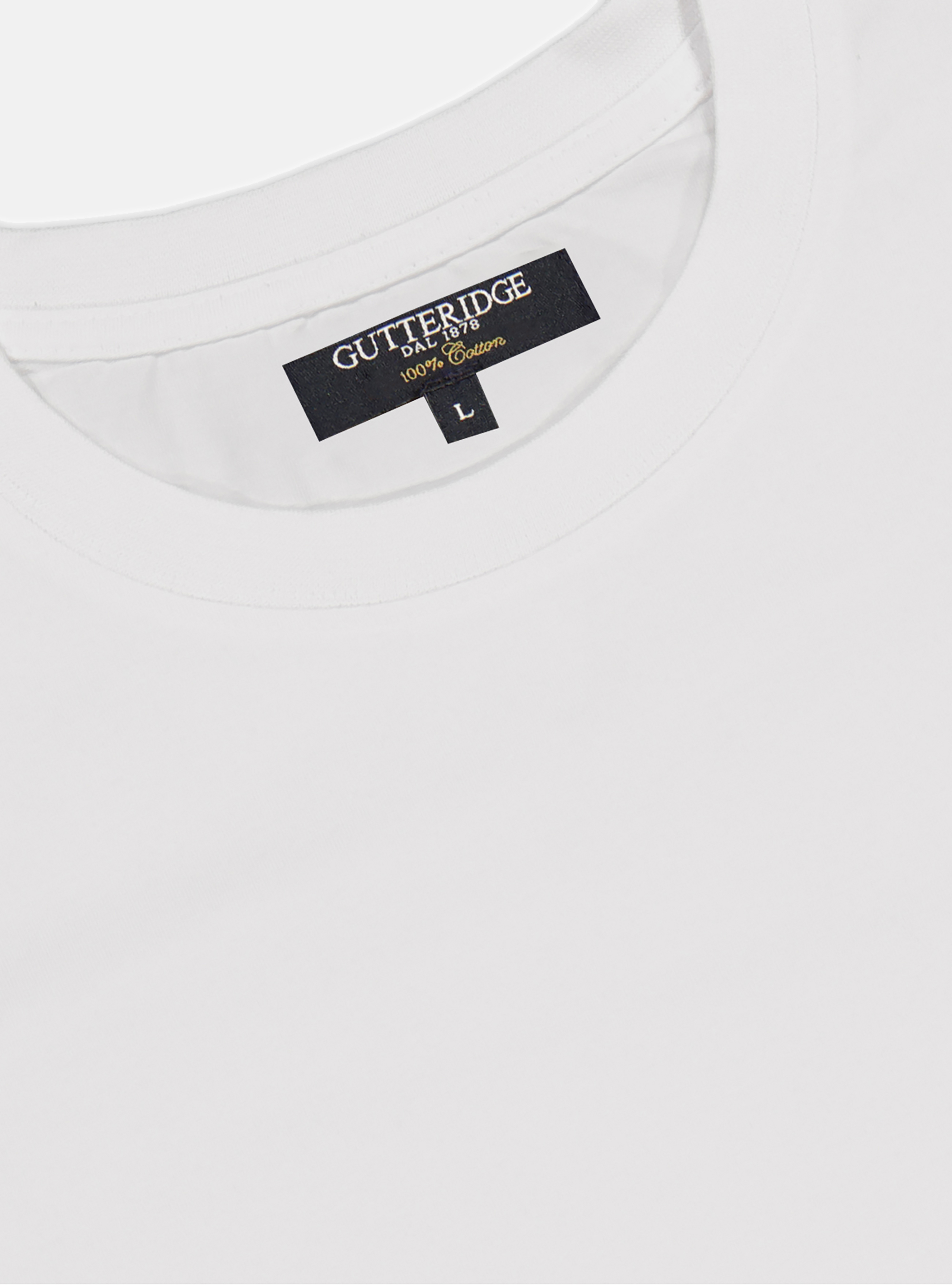 Tshirt mezza manica in jersey di cotone, BIANCO