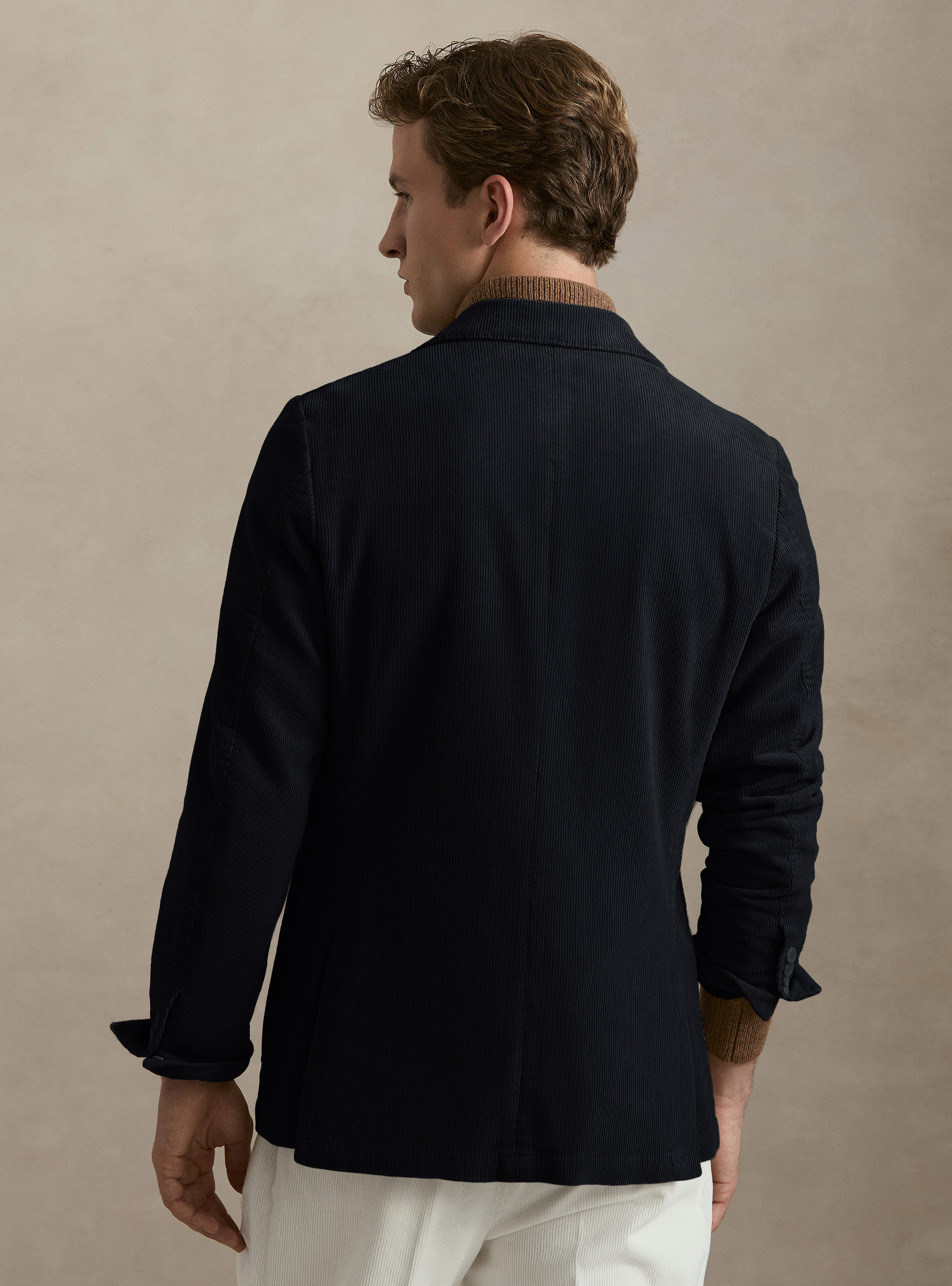 Giacca in velluto di cotone, BLU NAVY