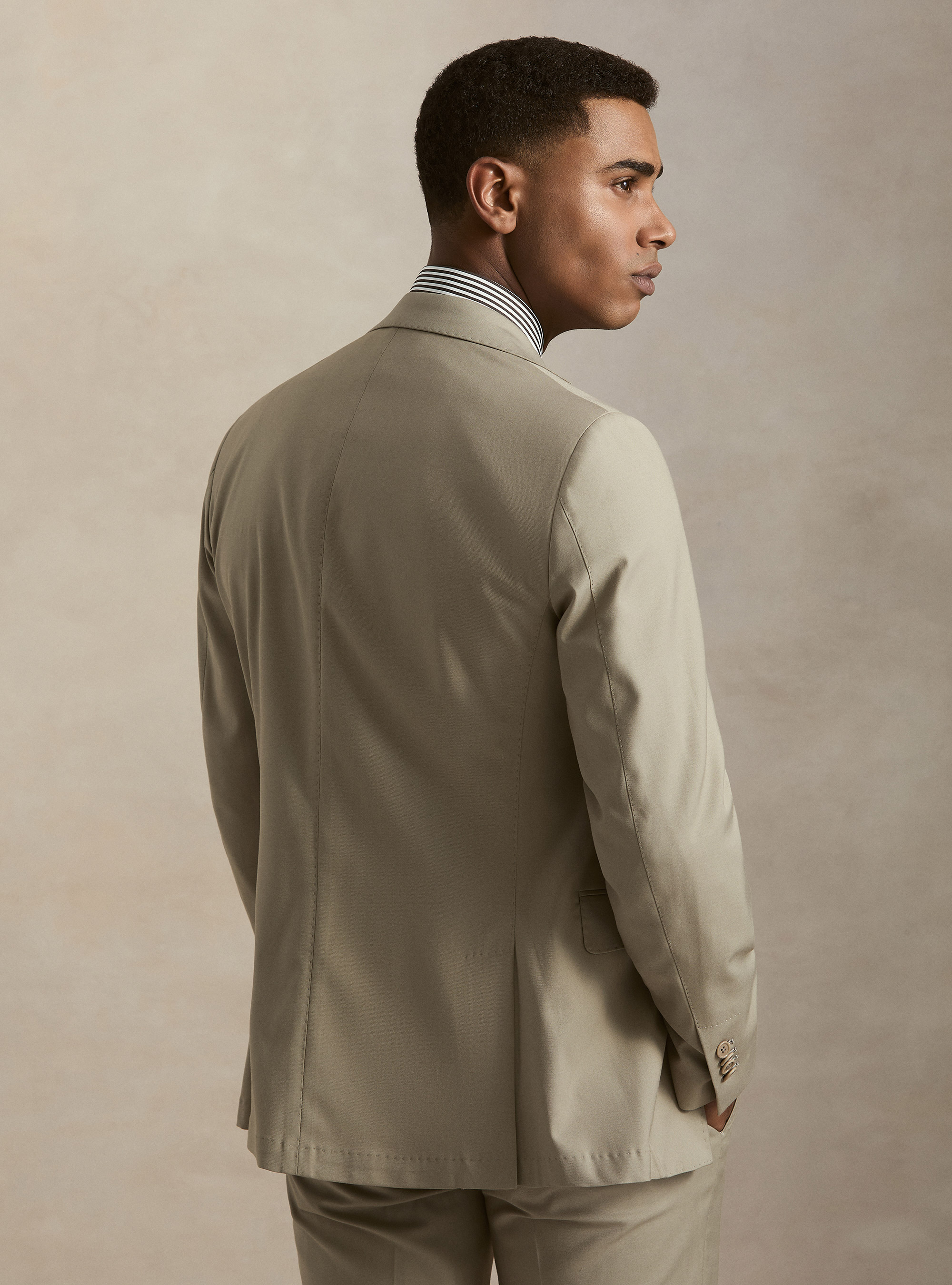 Giacca abito classico slim fit, SABBIA 0591C