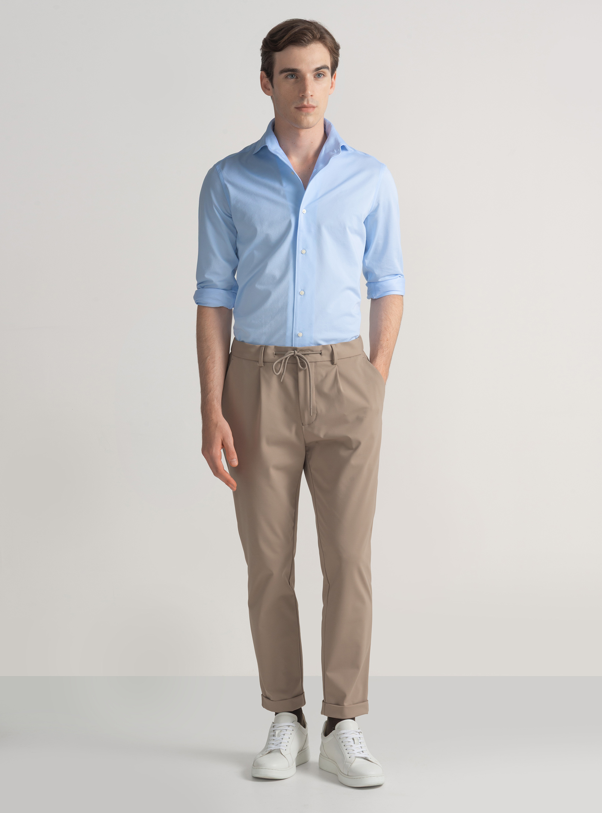 Pantaloni GT01 in nylon elasticizzato, FANGO