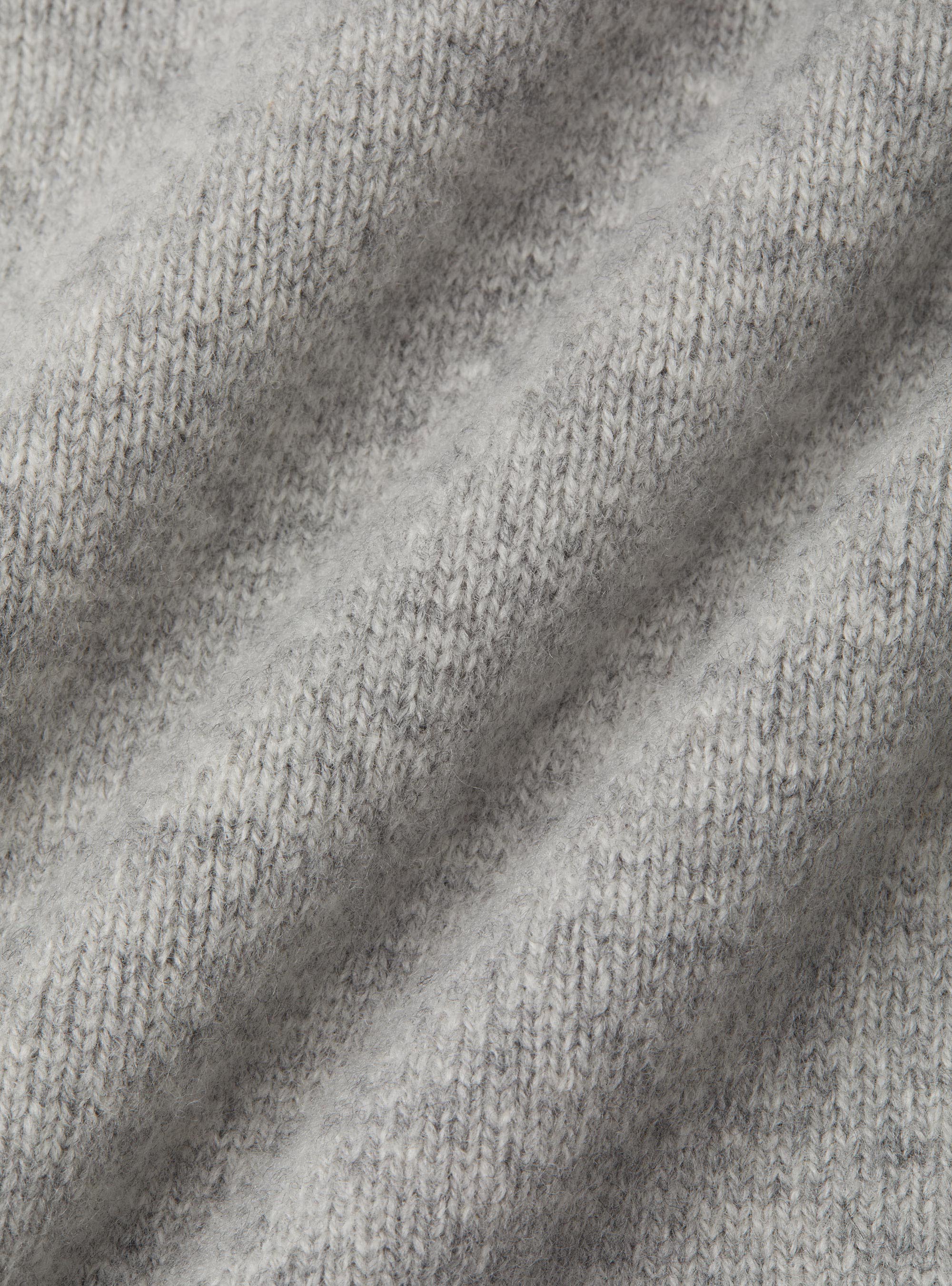 Maglia girocollo in misto lana e cashmere, GRIGIO CHIARO MELANGE