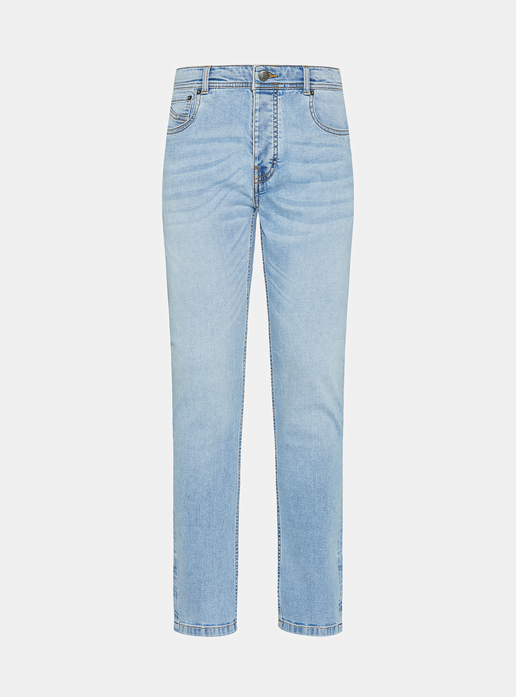 5 Tasche denim regular fit, AZZURRO