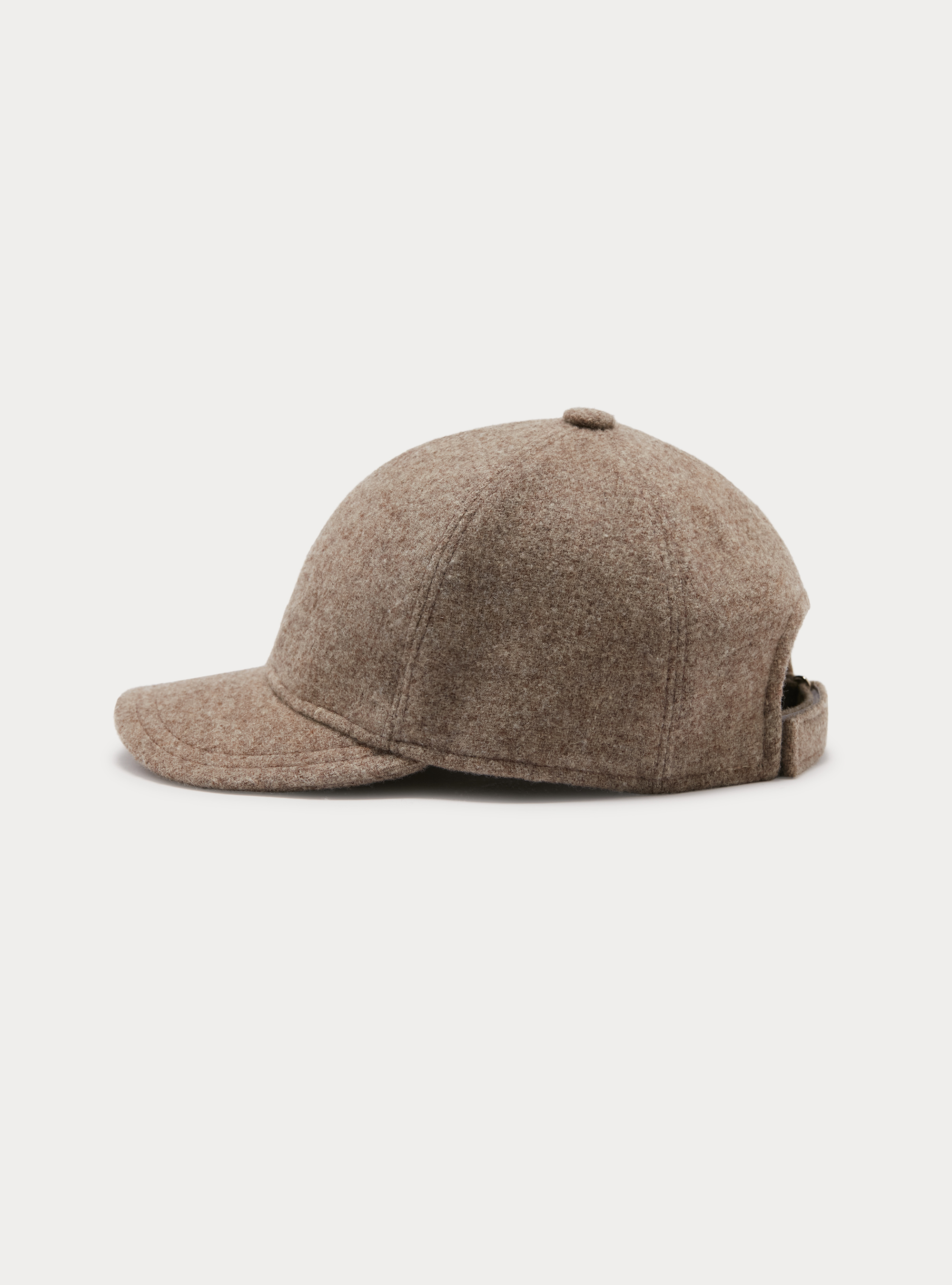 Cappello baseball in pura lana, SABBIA