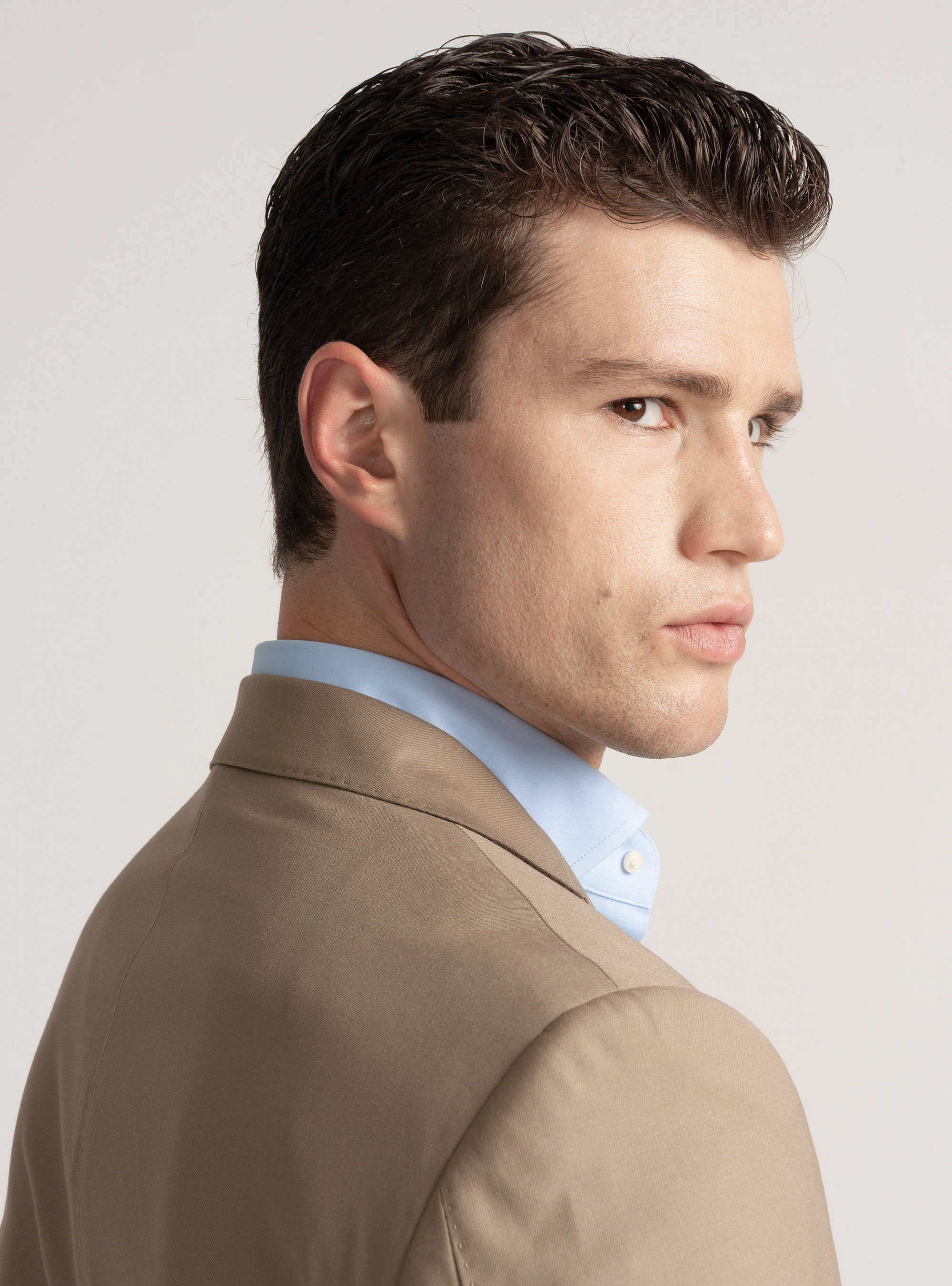 Giacca per abito slim fit, FANGO